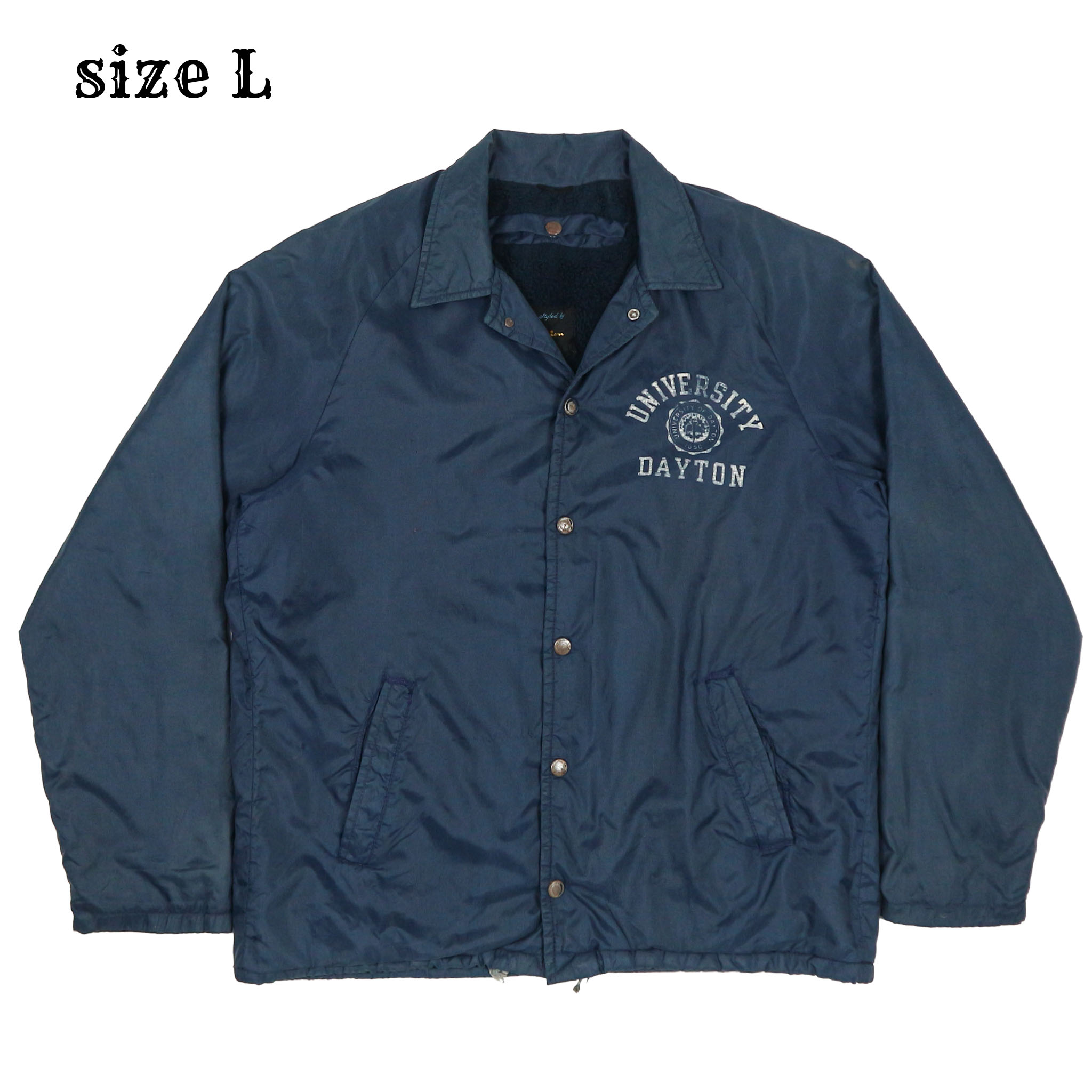 Vtg 70s Champion Fleece-lined Sport Jacket Size L