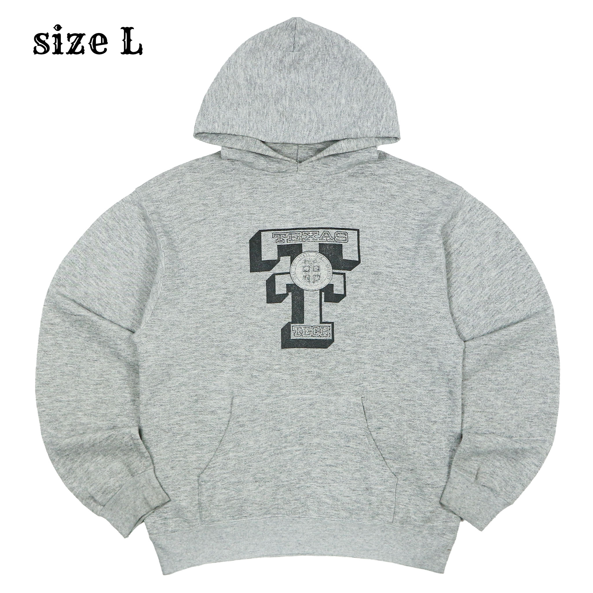 Vintage 80s Soffe USA Texas Tech Hoodie Size L