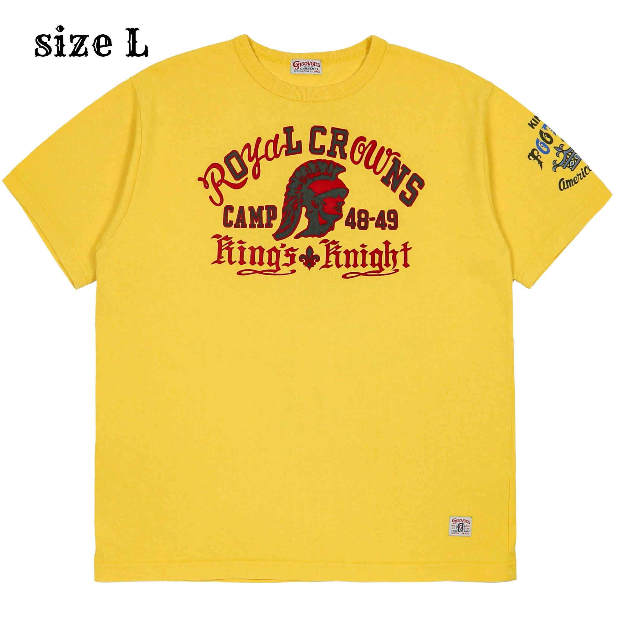 Groovers Japan Made Print T-Shirt Size L