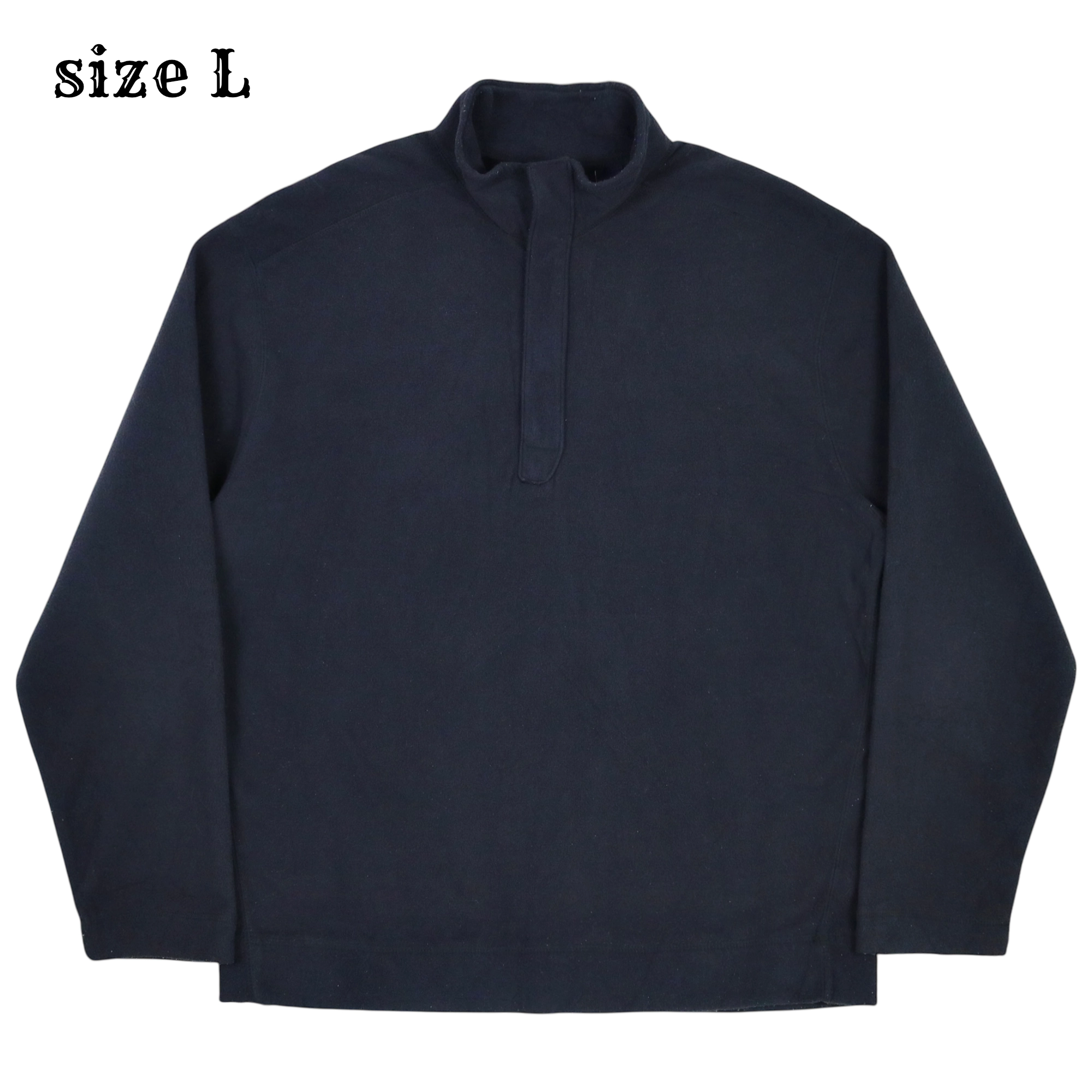 2000s Old GAP Quarter Zip Fleece Jacket Size L