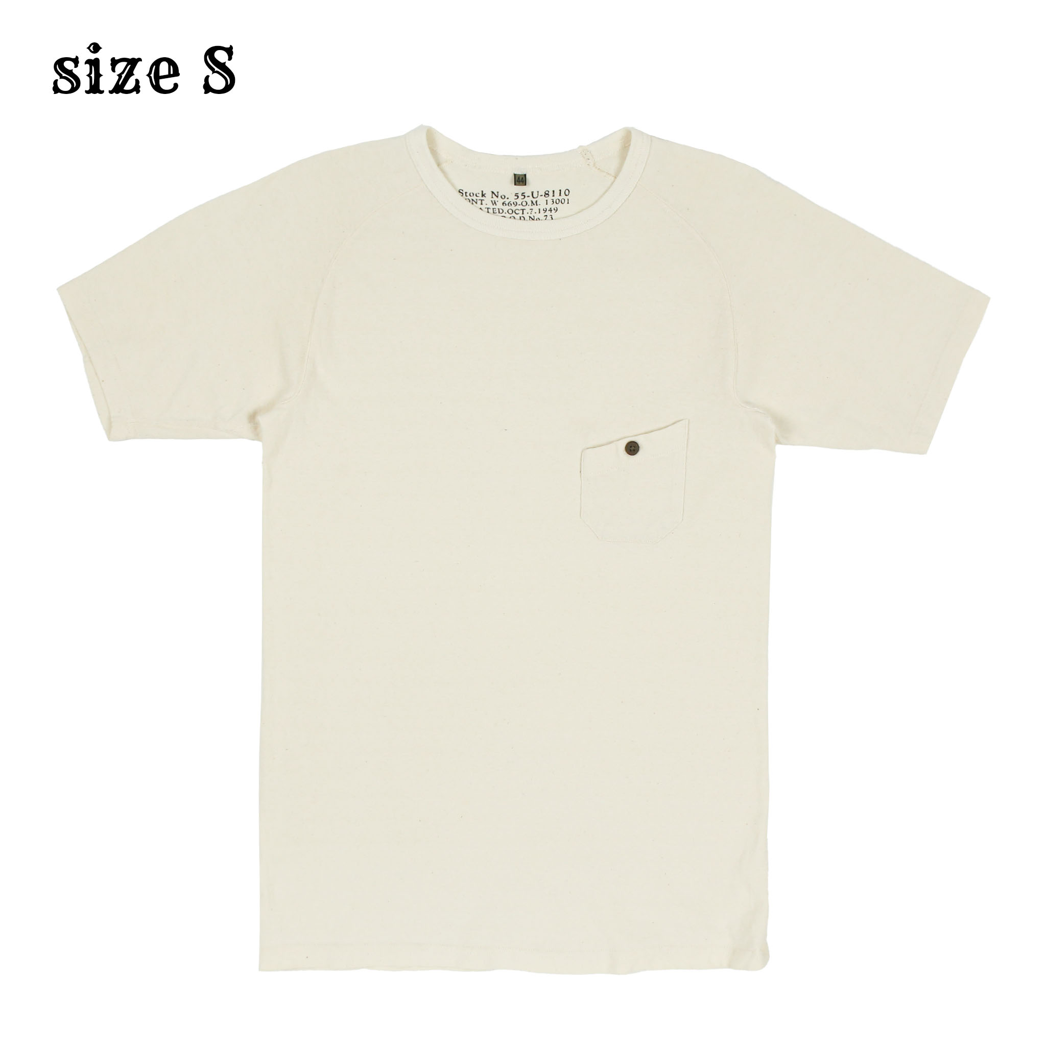 Nigel Cabourn Ecru Pocket T-Shirt Size S