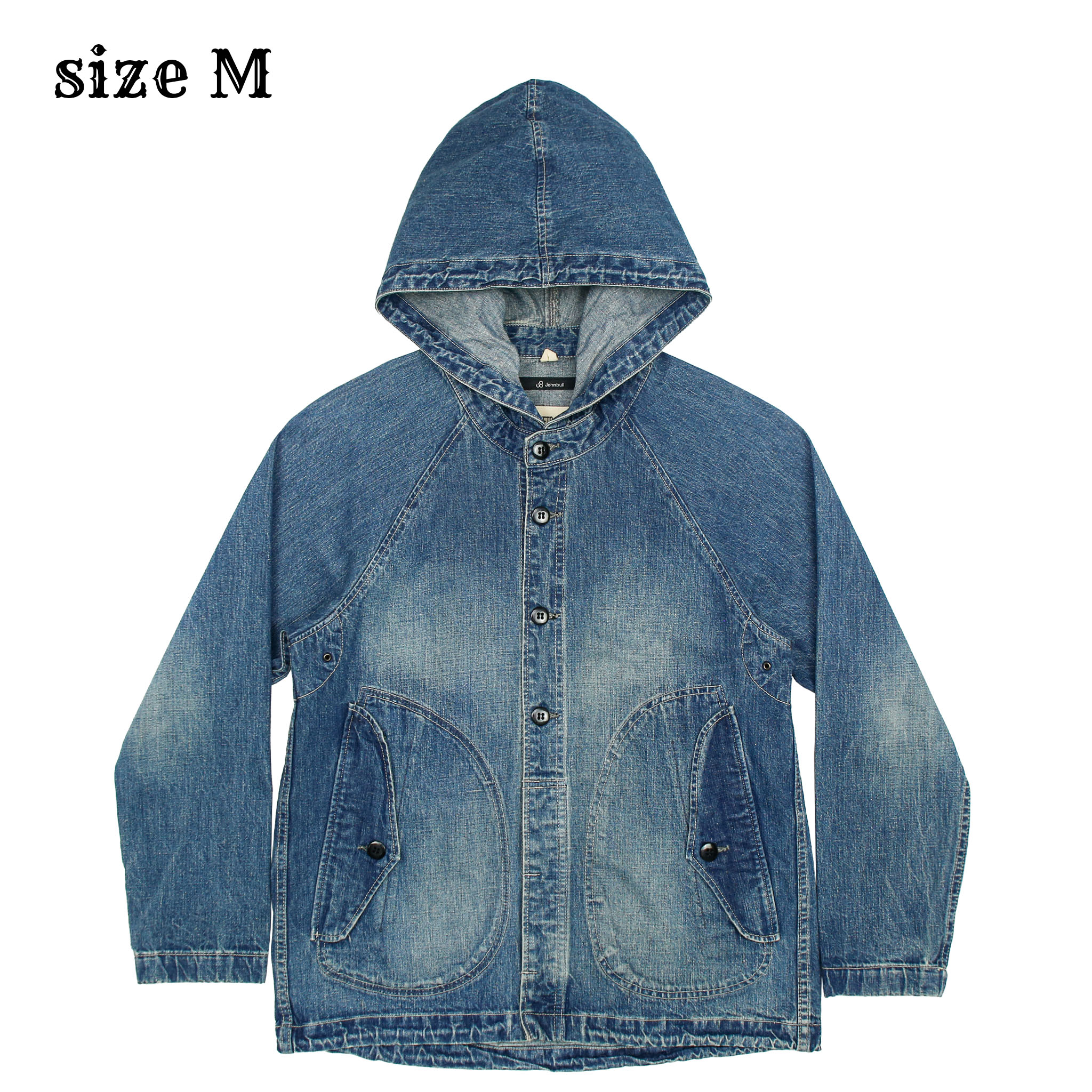 Johnbull Japan Hooded Denim Jacket Size M
