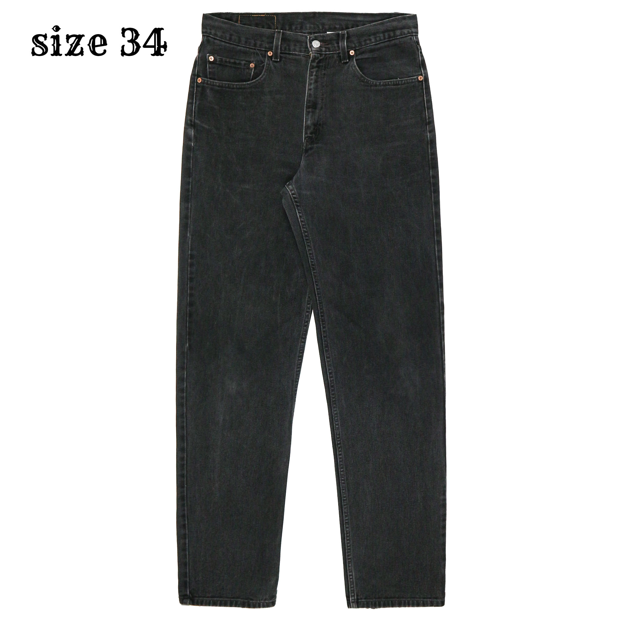 2000s Levi's 550 Black Denim Jeans Size 34