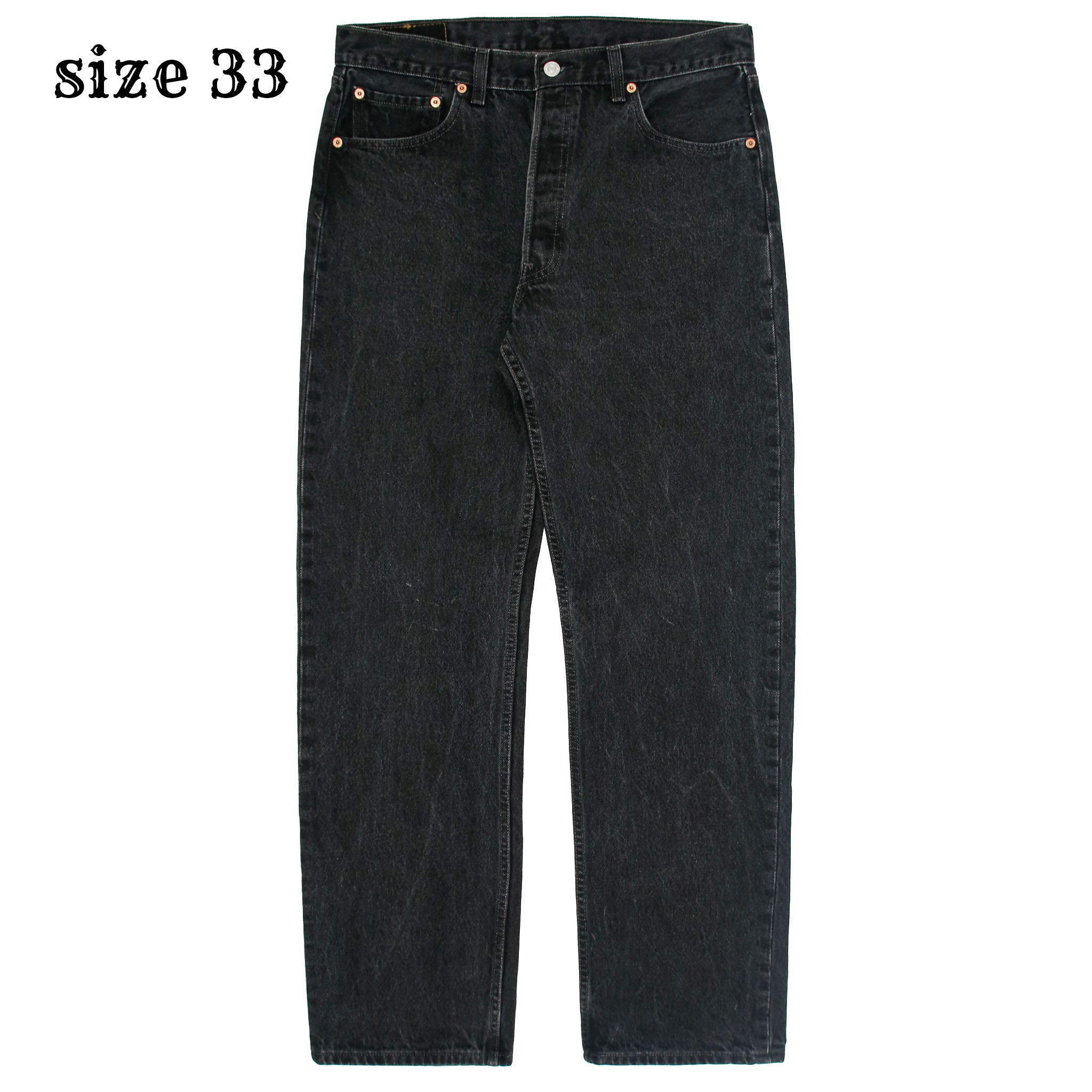 2000s Levi's 501 Black Denim Jeans Size 33