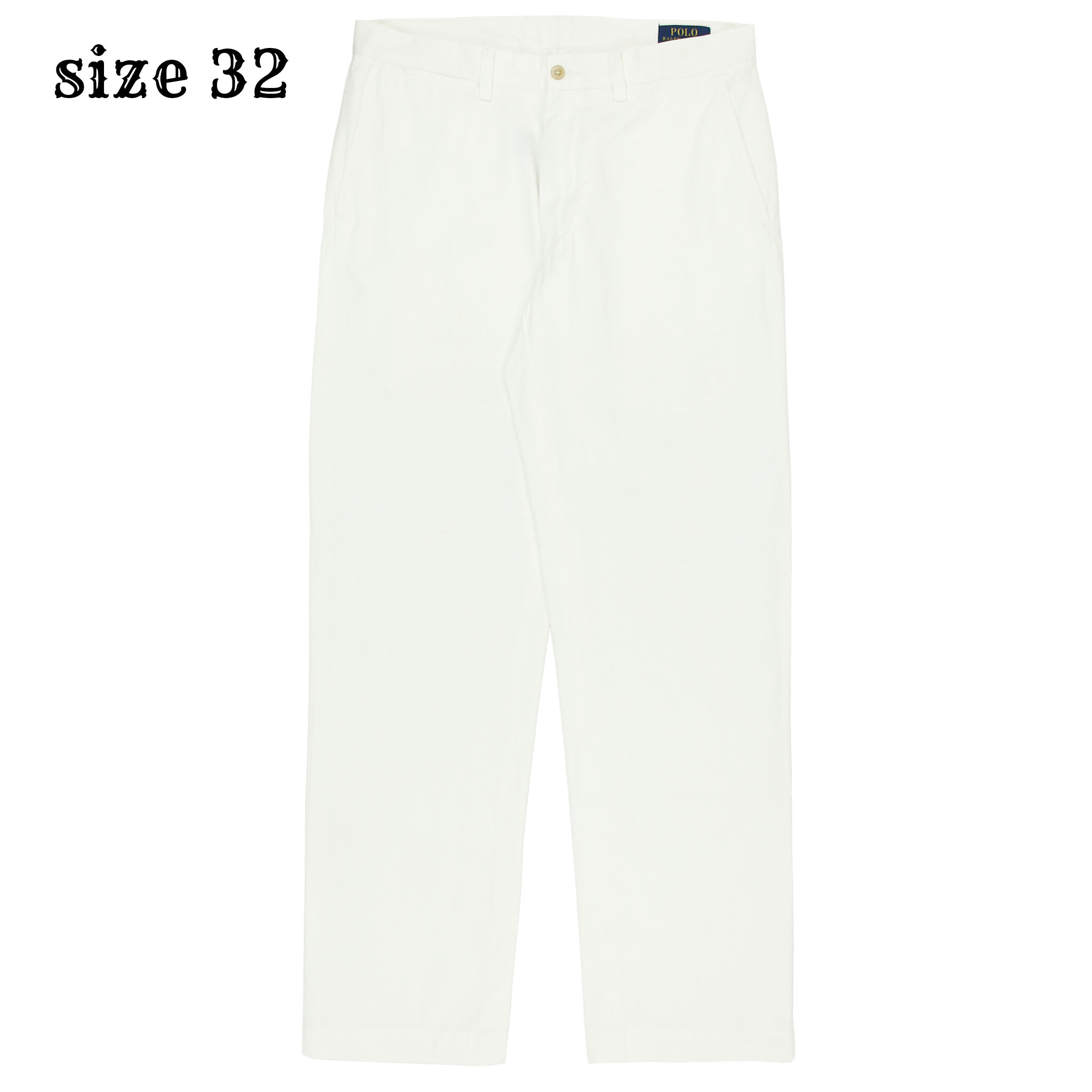 Polo Ralph Lauren White Pants Straight Fit Size 32