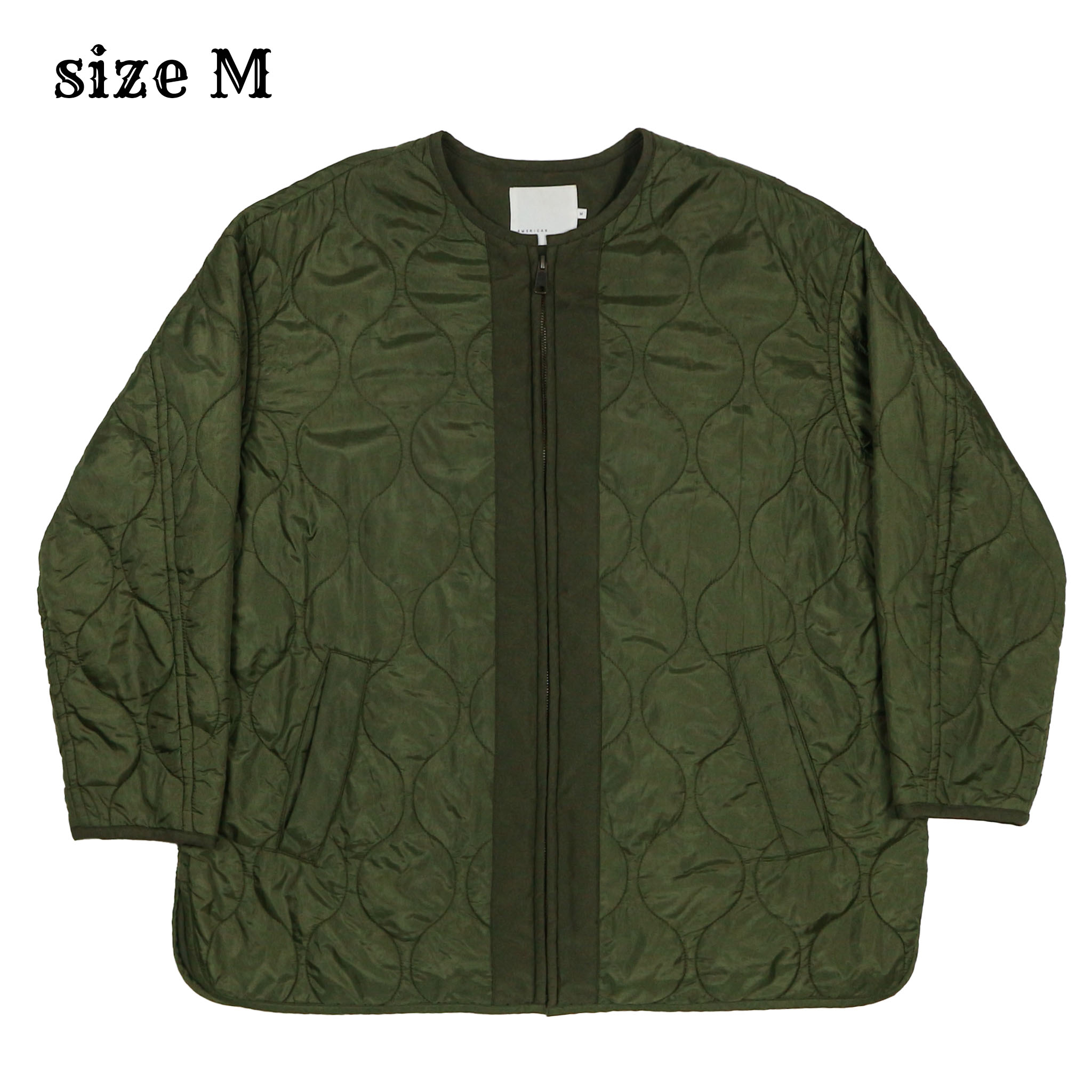 American Holic Olive Quilted Jacket Size M