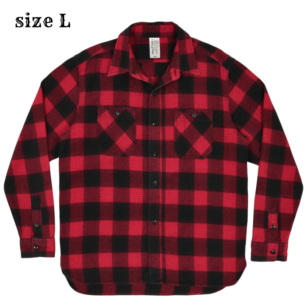 C.A.B. Clothing Flannel Work Shirt Size L