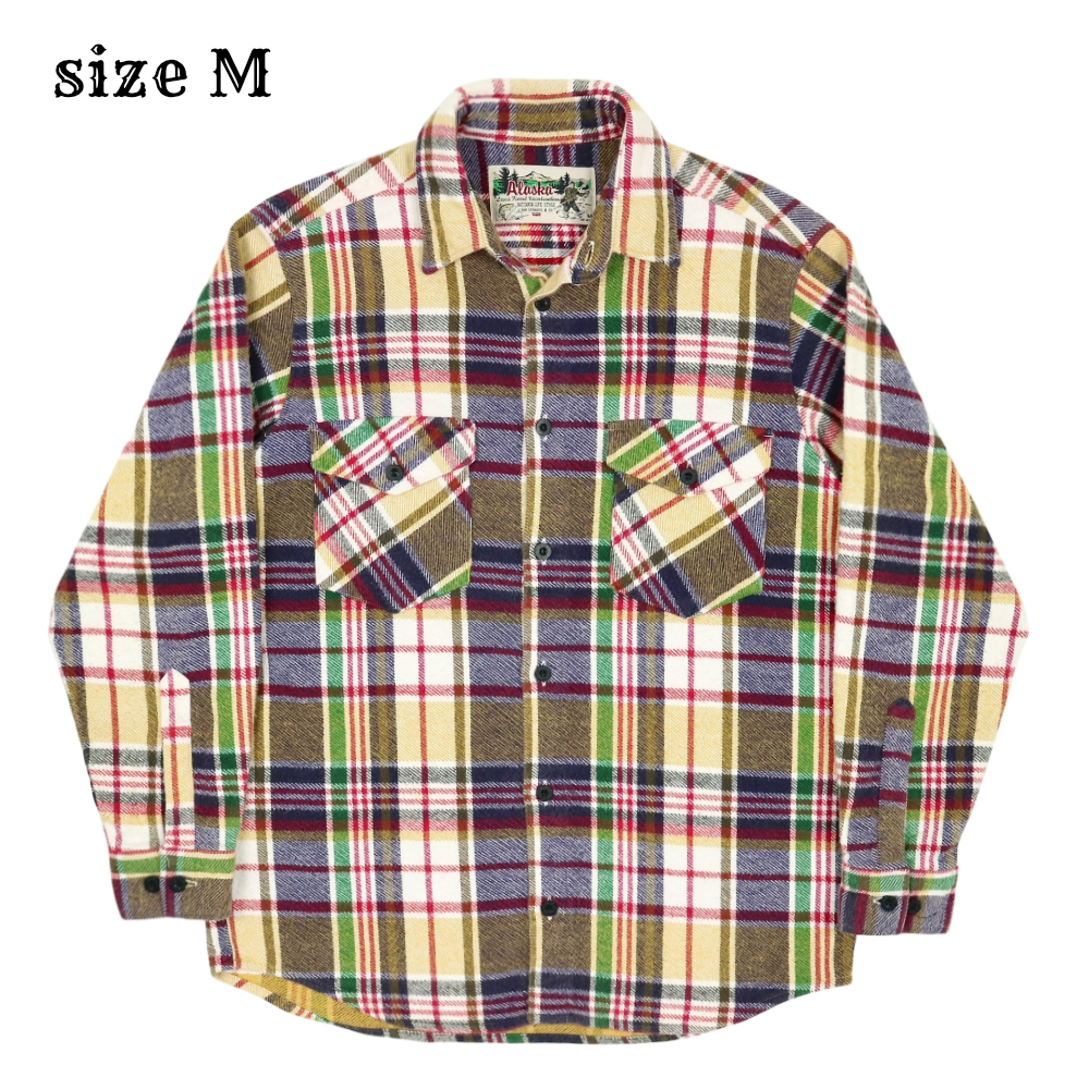 80s Levi's Alaska Heavy Flannel Shirt Size M