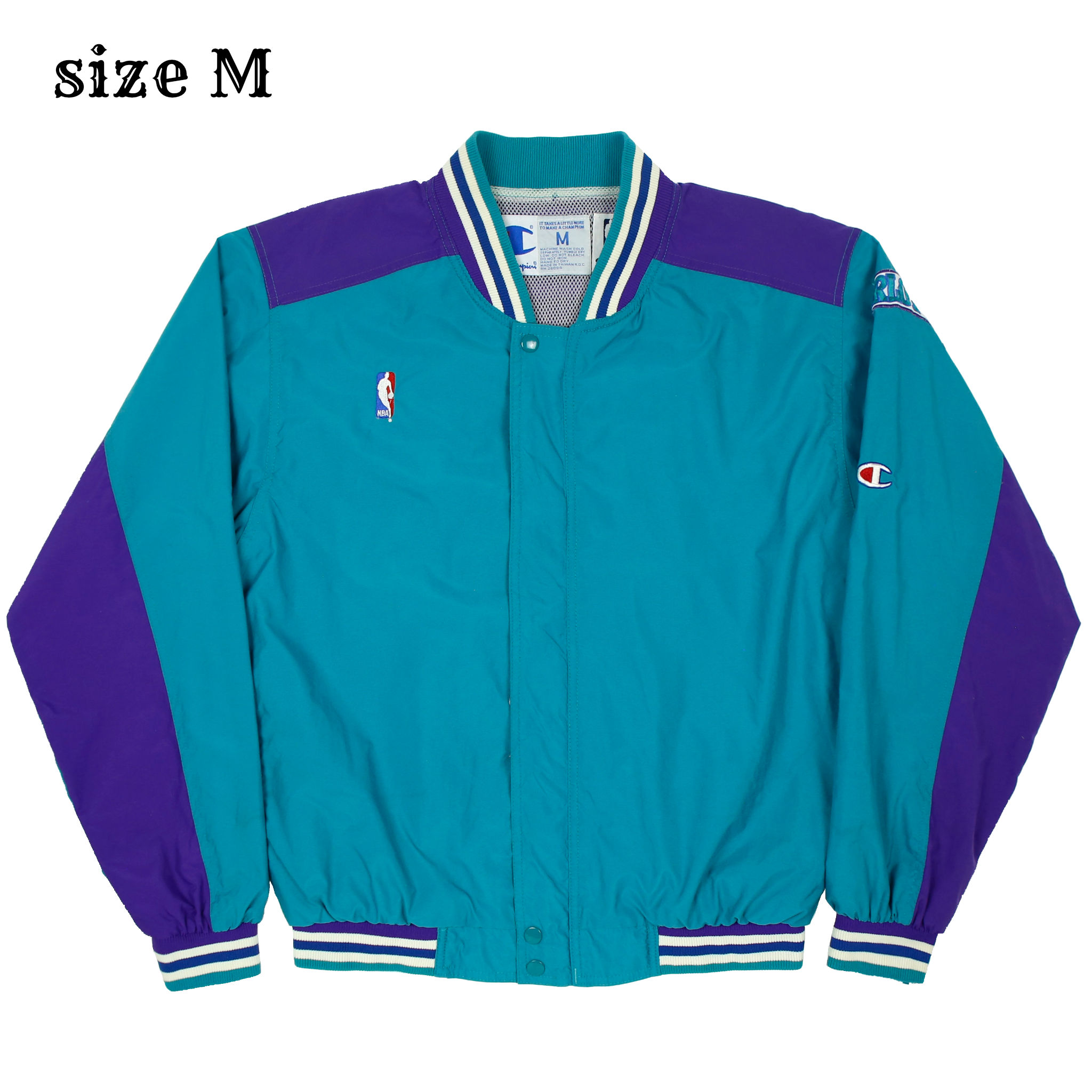 90s Champion NBA Charlotte Hornets Jacket Size M