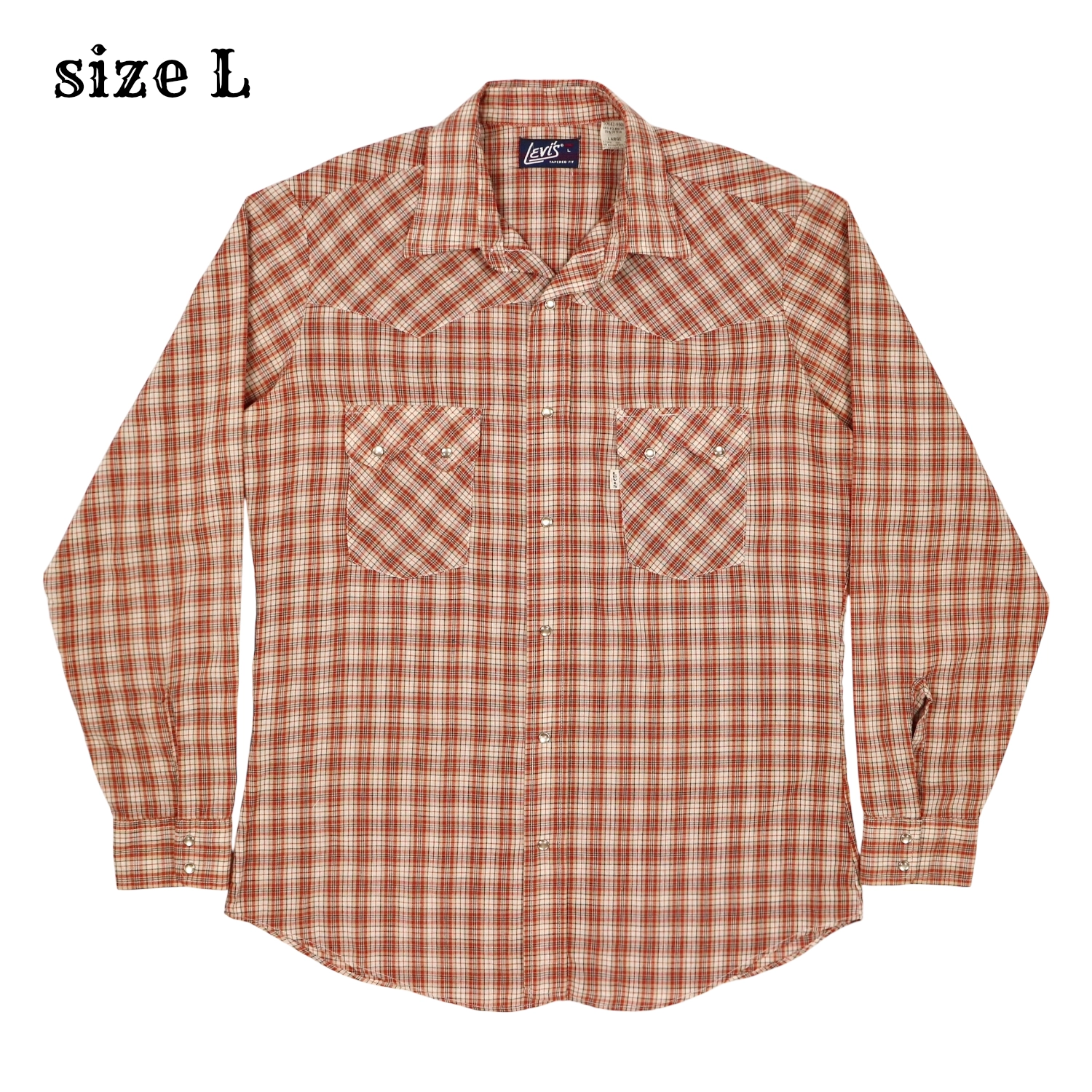 Vintage 80s Levi's USA Western Shirt Size L