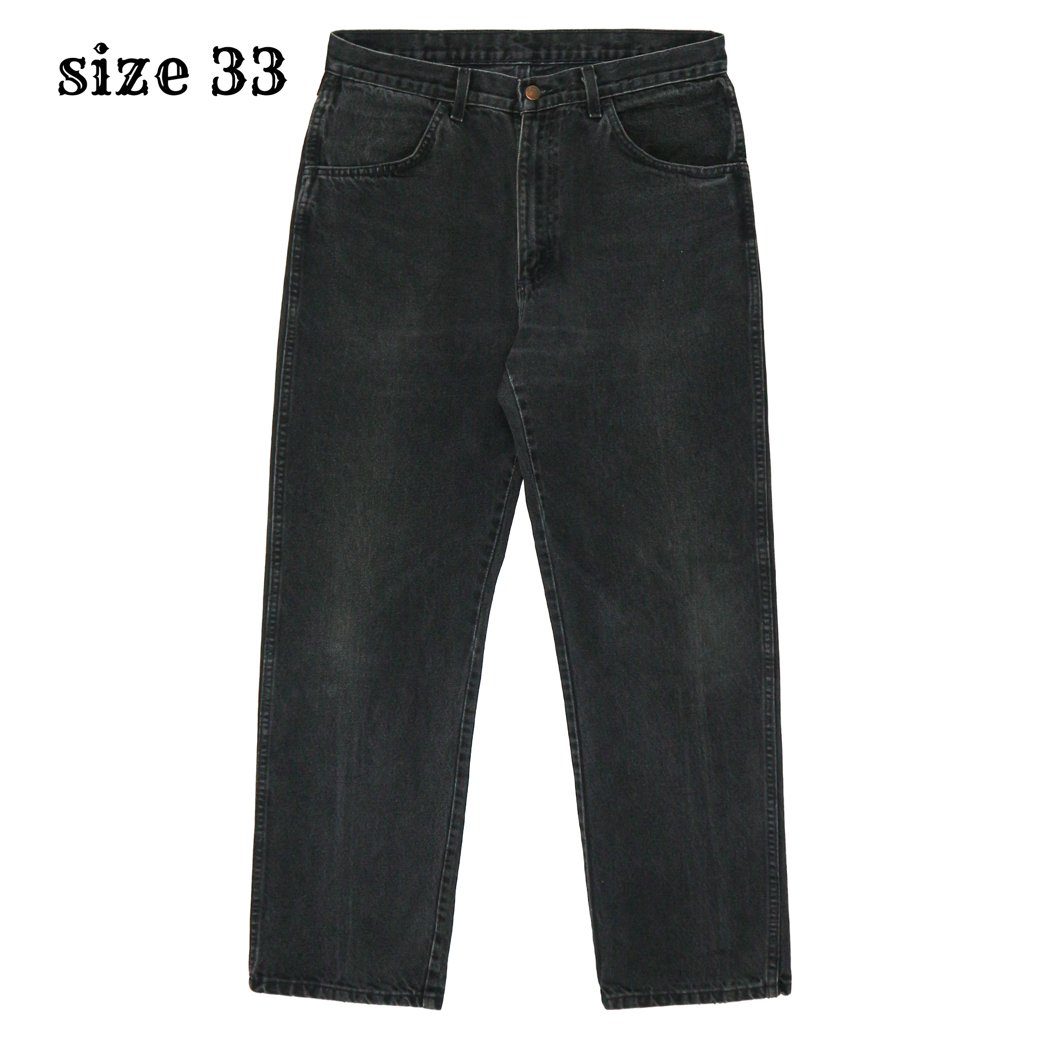 90s Rustler Black Denim Worker Jeans Size 33