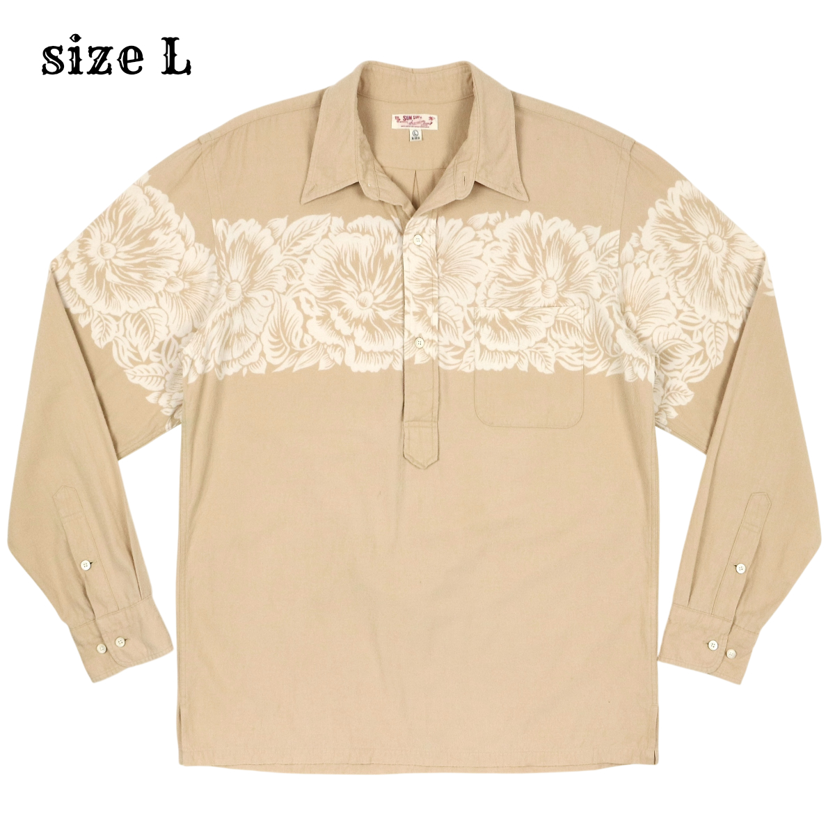 Sun Surf Japan Pull-over Cotton Shirt Size L