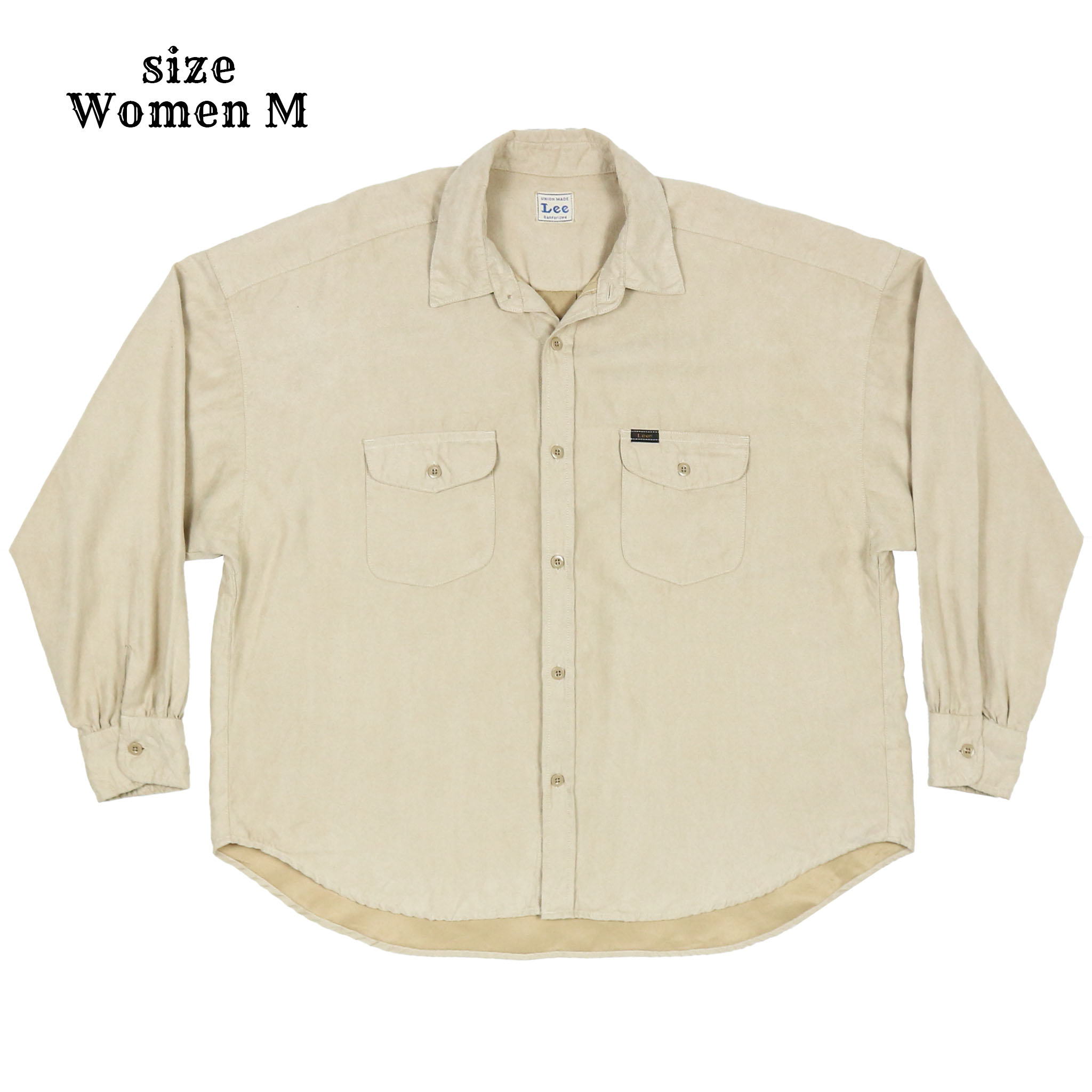Lee Oversized Work Shirt Women Size M