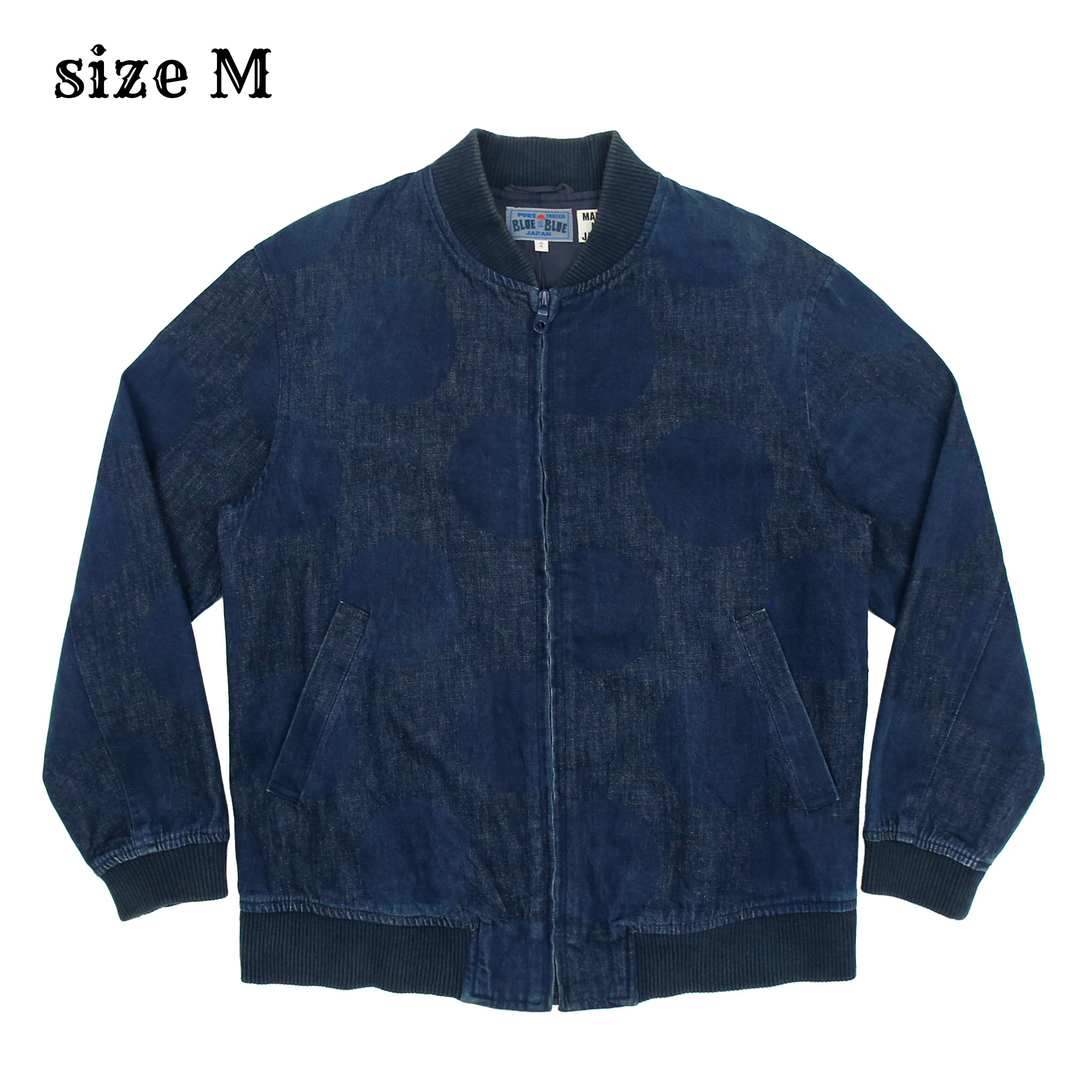 Blue Blue Japan Denim Bomber Jacket Size M