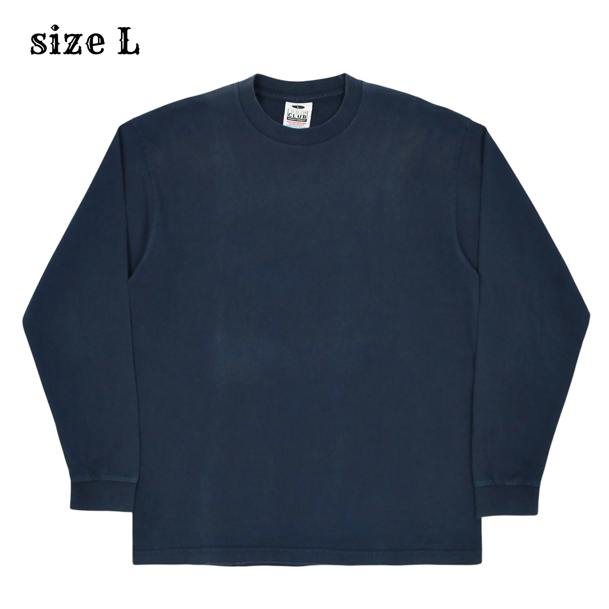 Pro Club Long-sleeve Crewneck T-Shirt Size L