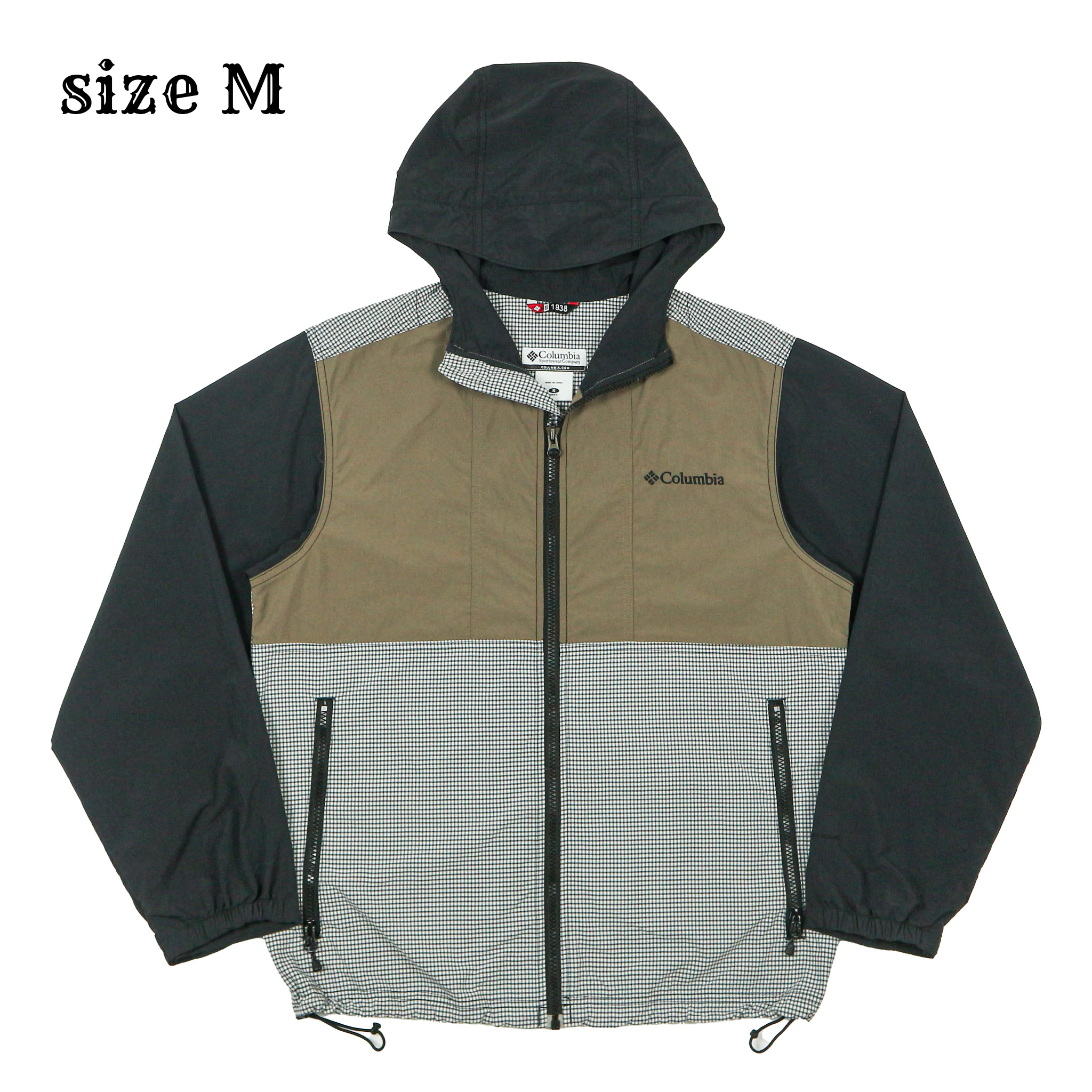 Columbia Nylon Hooded Jacket Size M