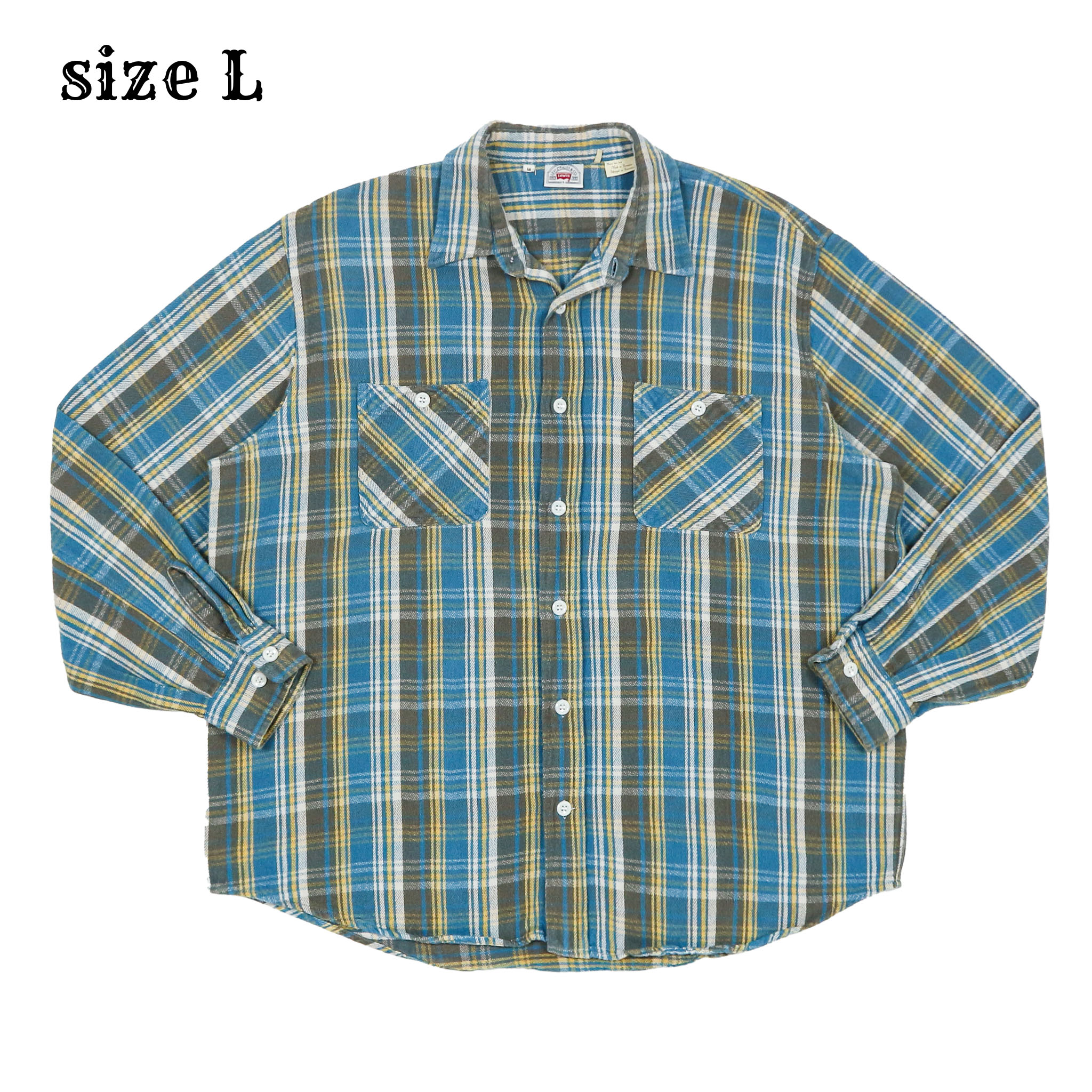 Levi's 70s Model Flannel Work Shirt Size L