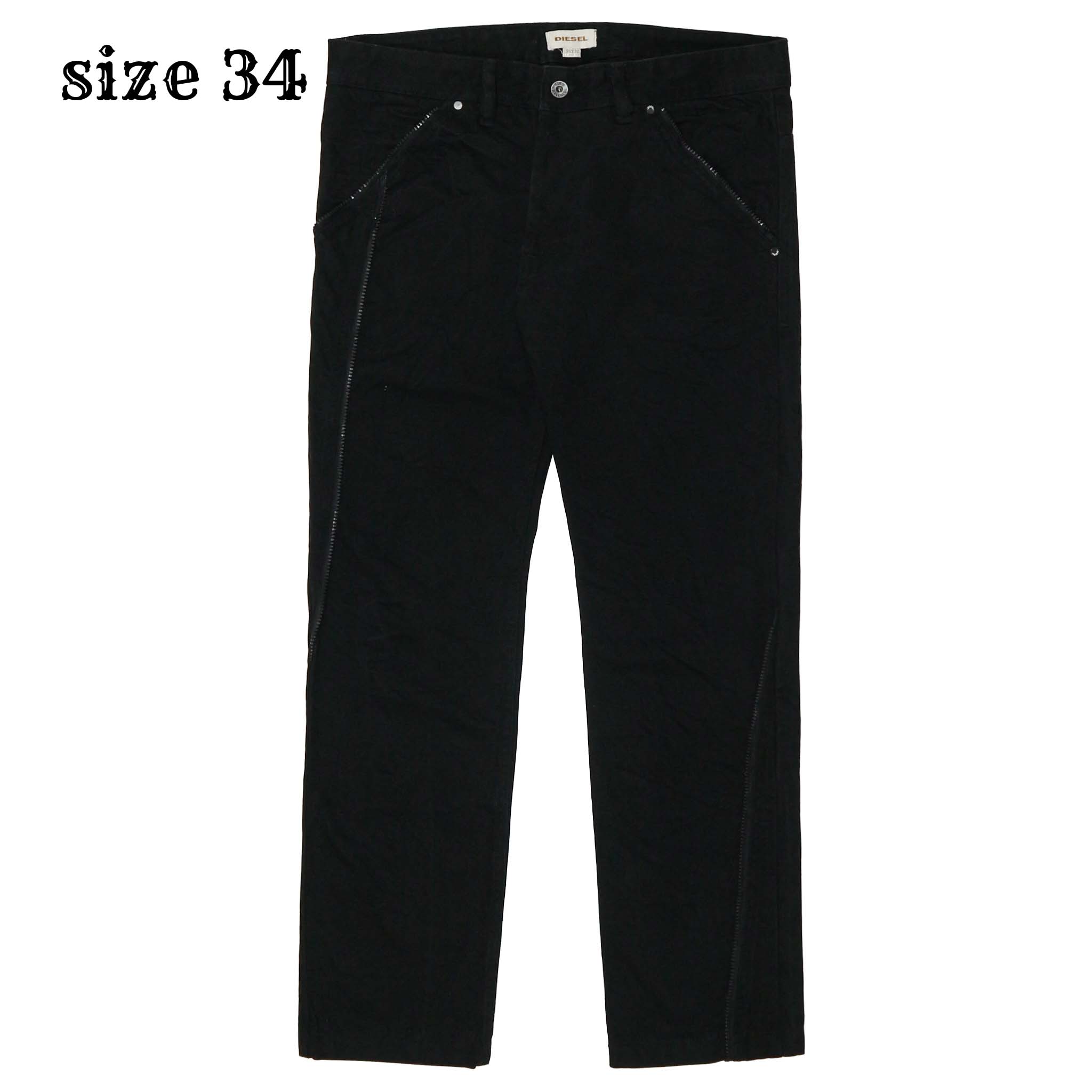 Diesel Industry Black Denim Pants Size 34