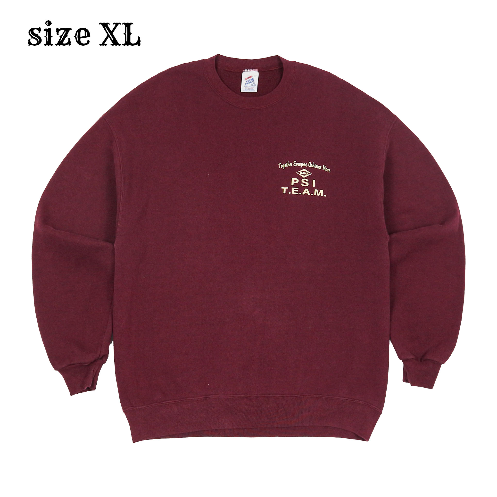 Vtg Jerzees USA Made Team Sweater Size XL