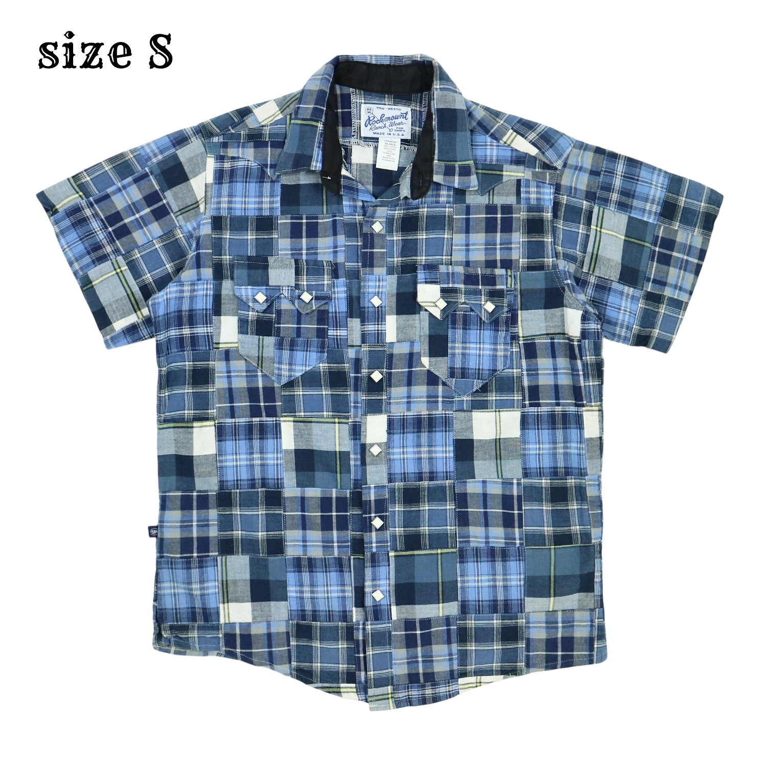 Rockmount Patchwork Western Shirt S/S Size S