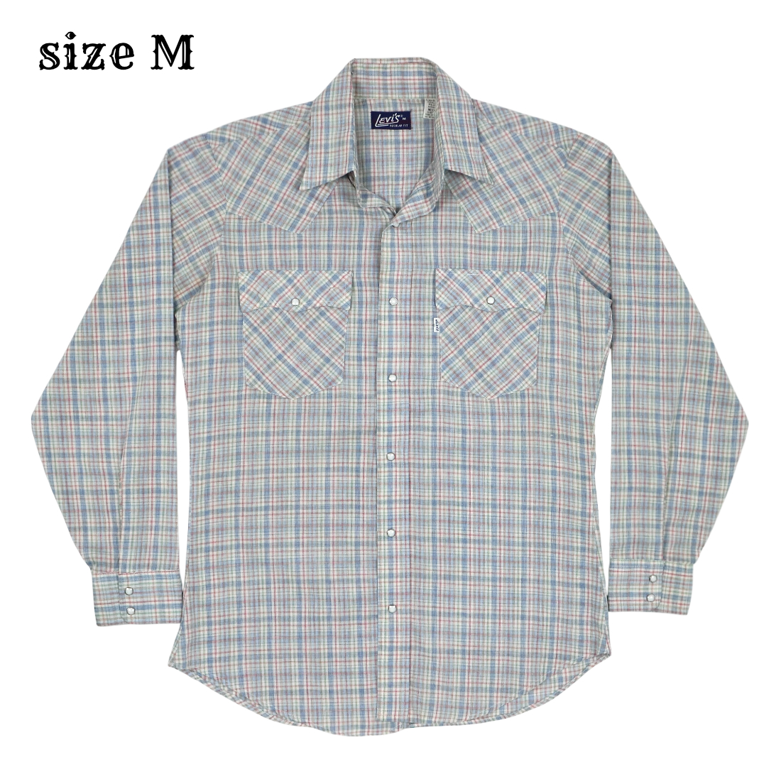 Vintage 80s Levi's USA Western Shirt Size M
