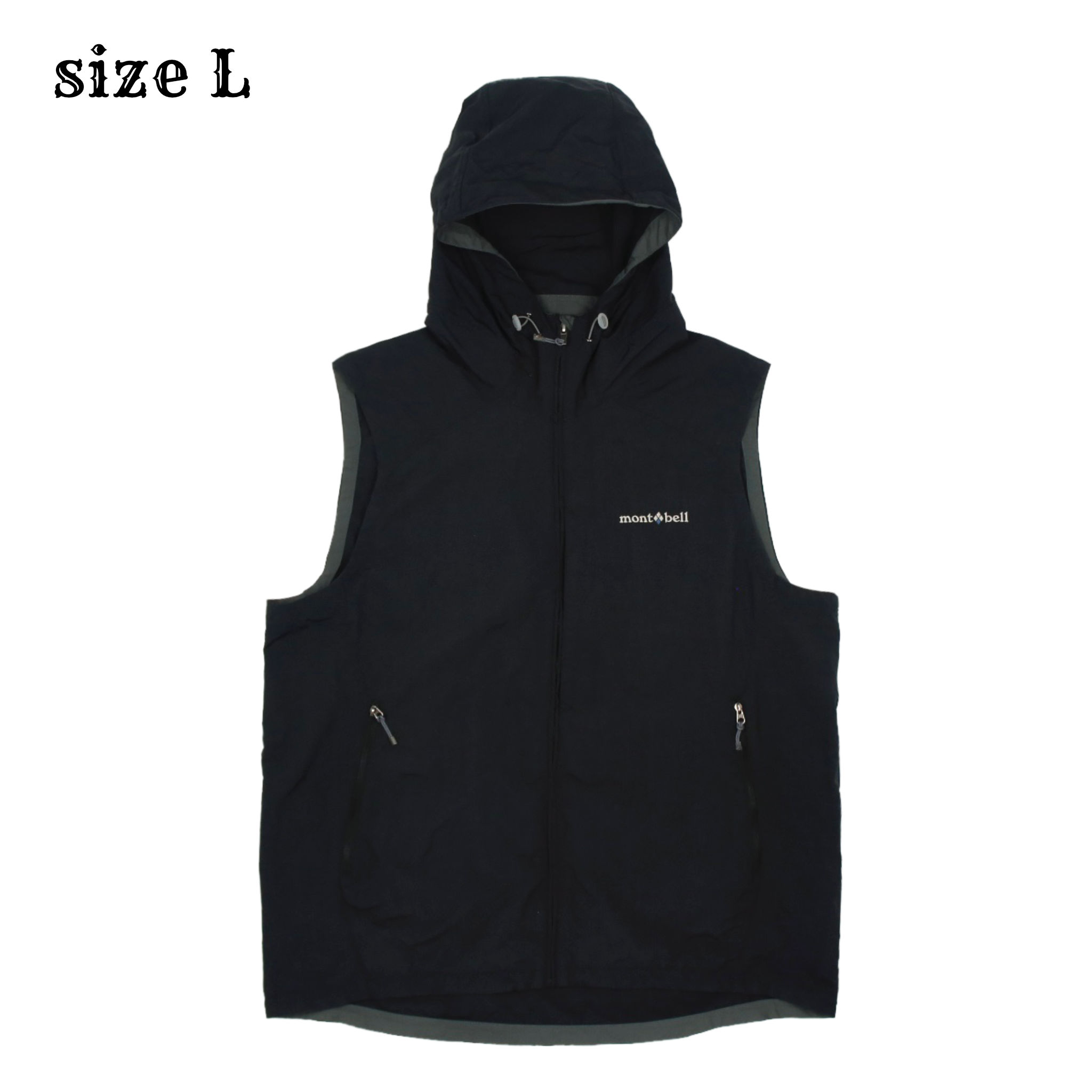 mont-bell Outdoor Hooded Nylon Vest Size L