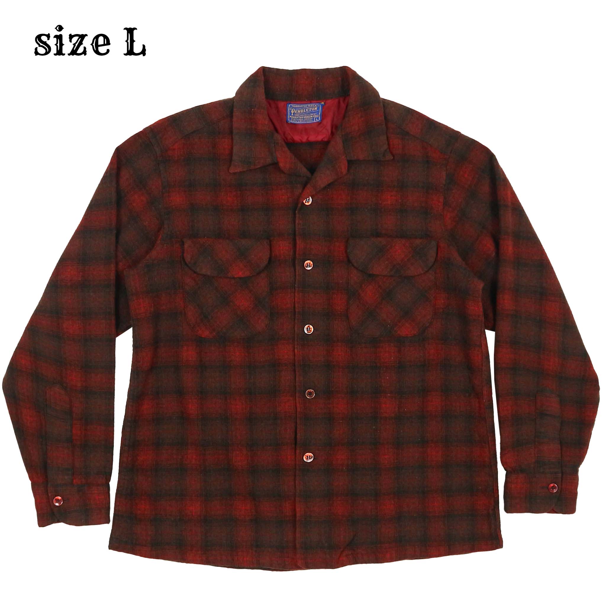 Vintage Pendleton USA Wool Plaid Shirt Size L