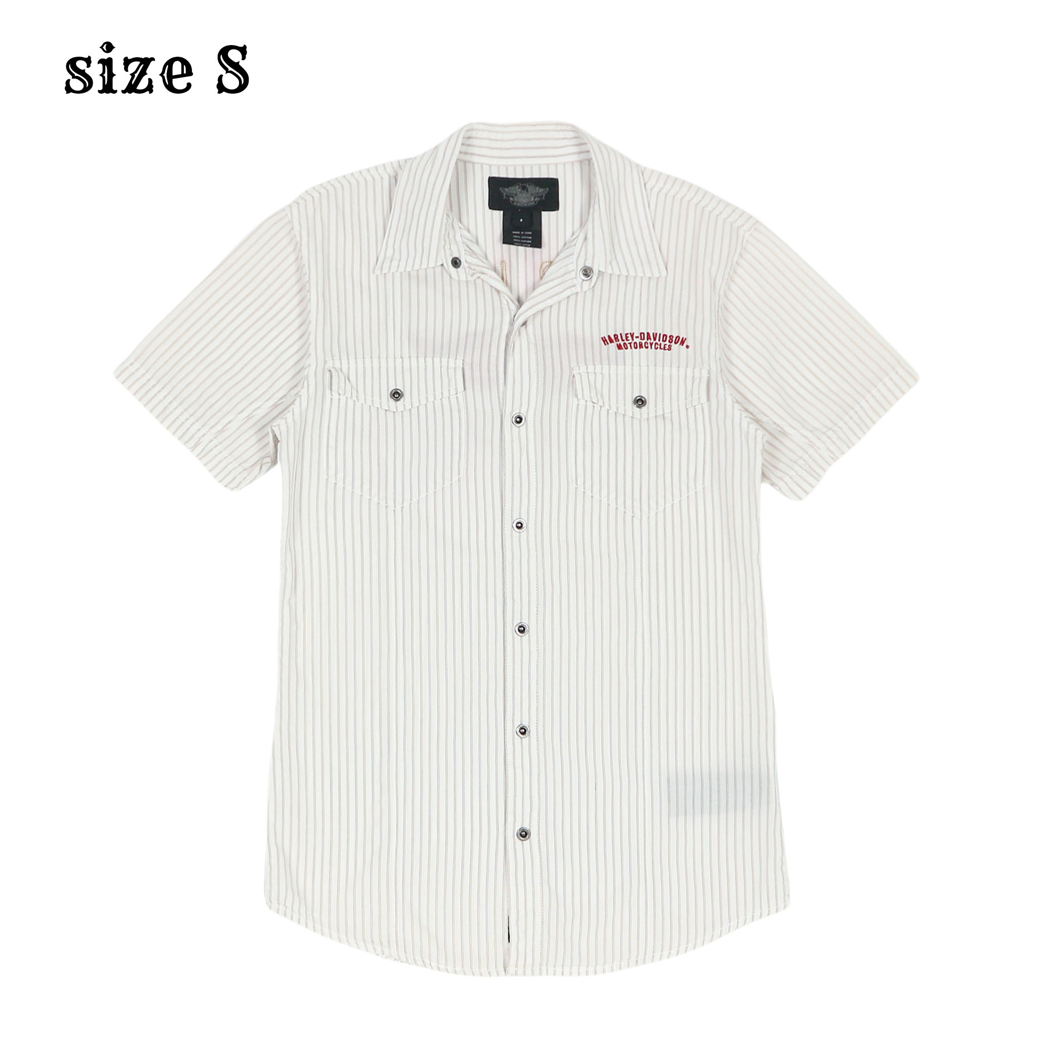 Harley Davidson Stripe S/S Shirt Size S