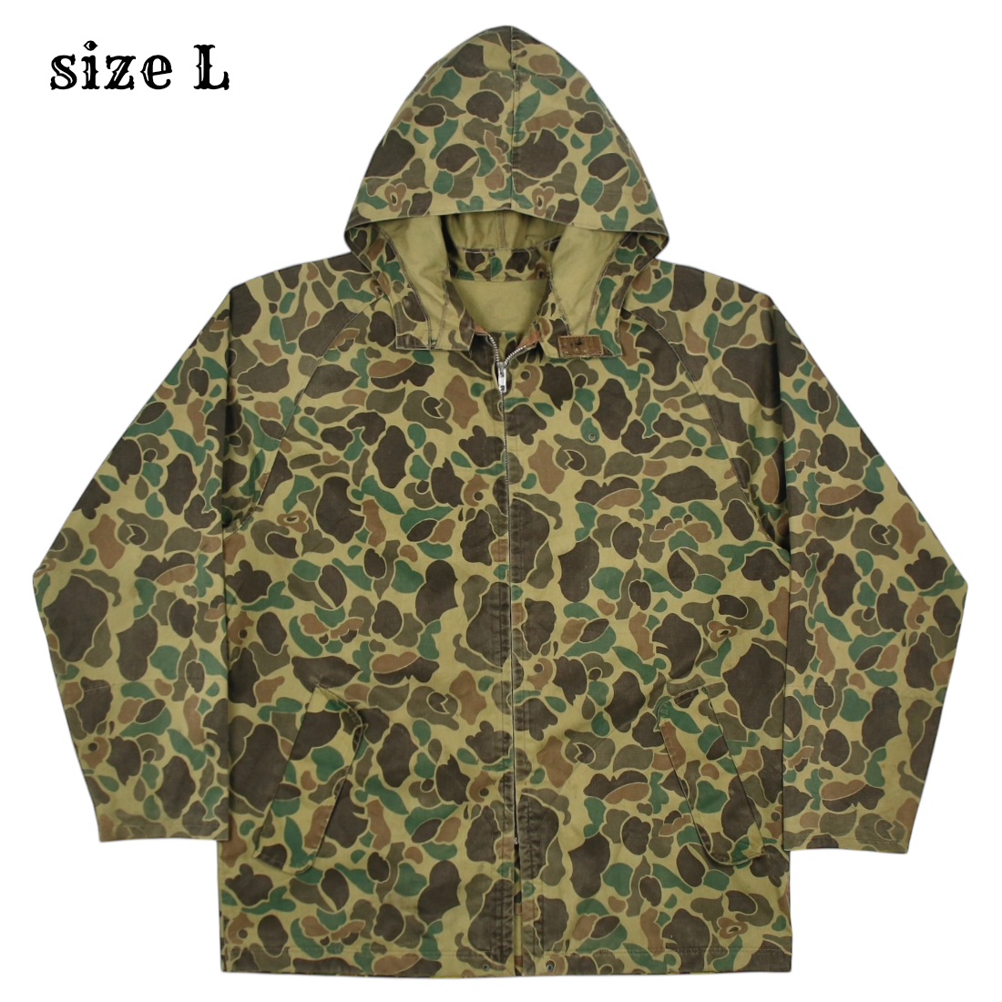 Vintage Japan Frog Camo Hunting Jacket Size L