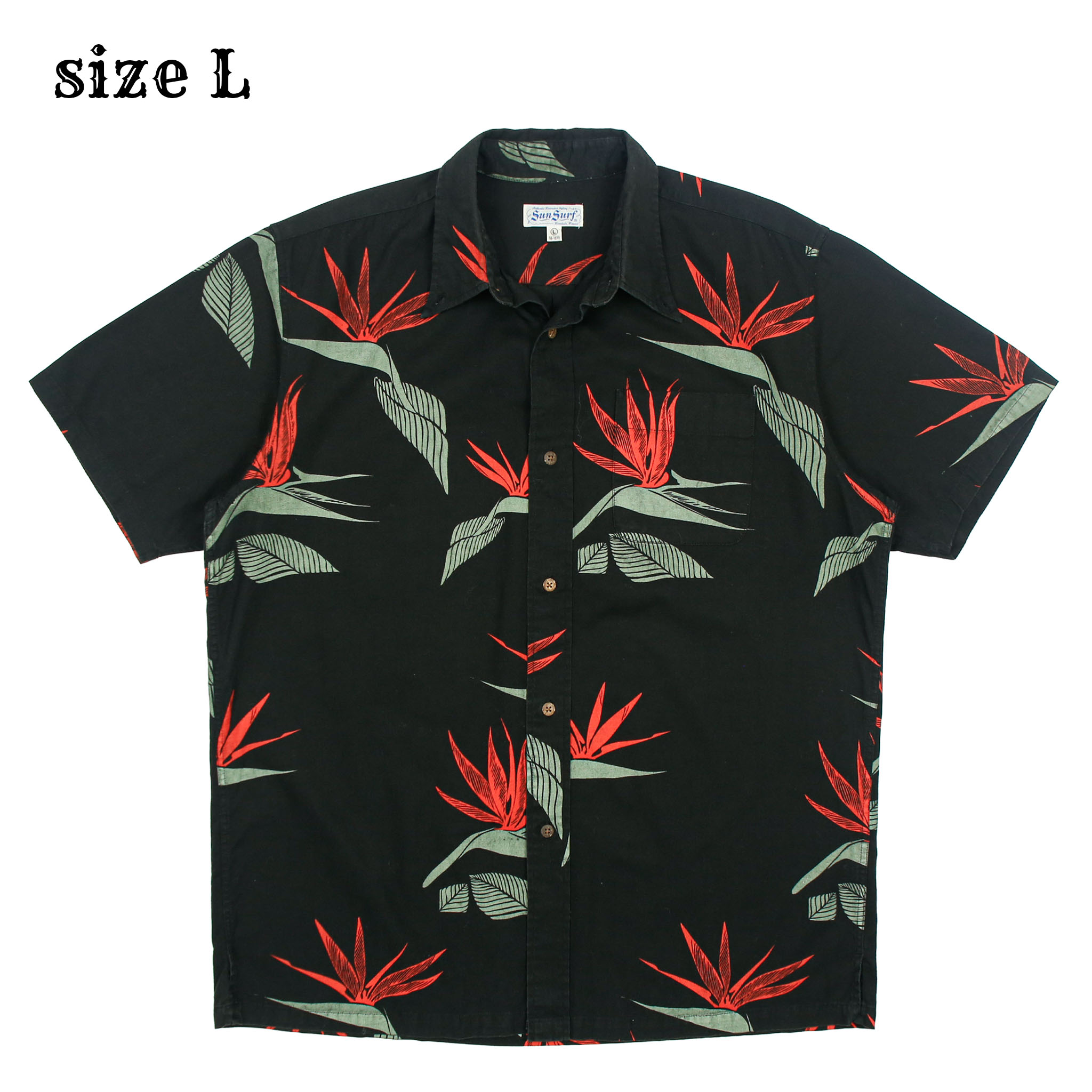 Sun Surf Japan Cotton Hawaiian Shirt Size L