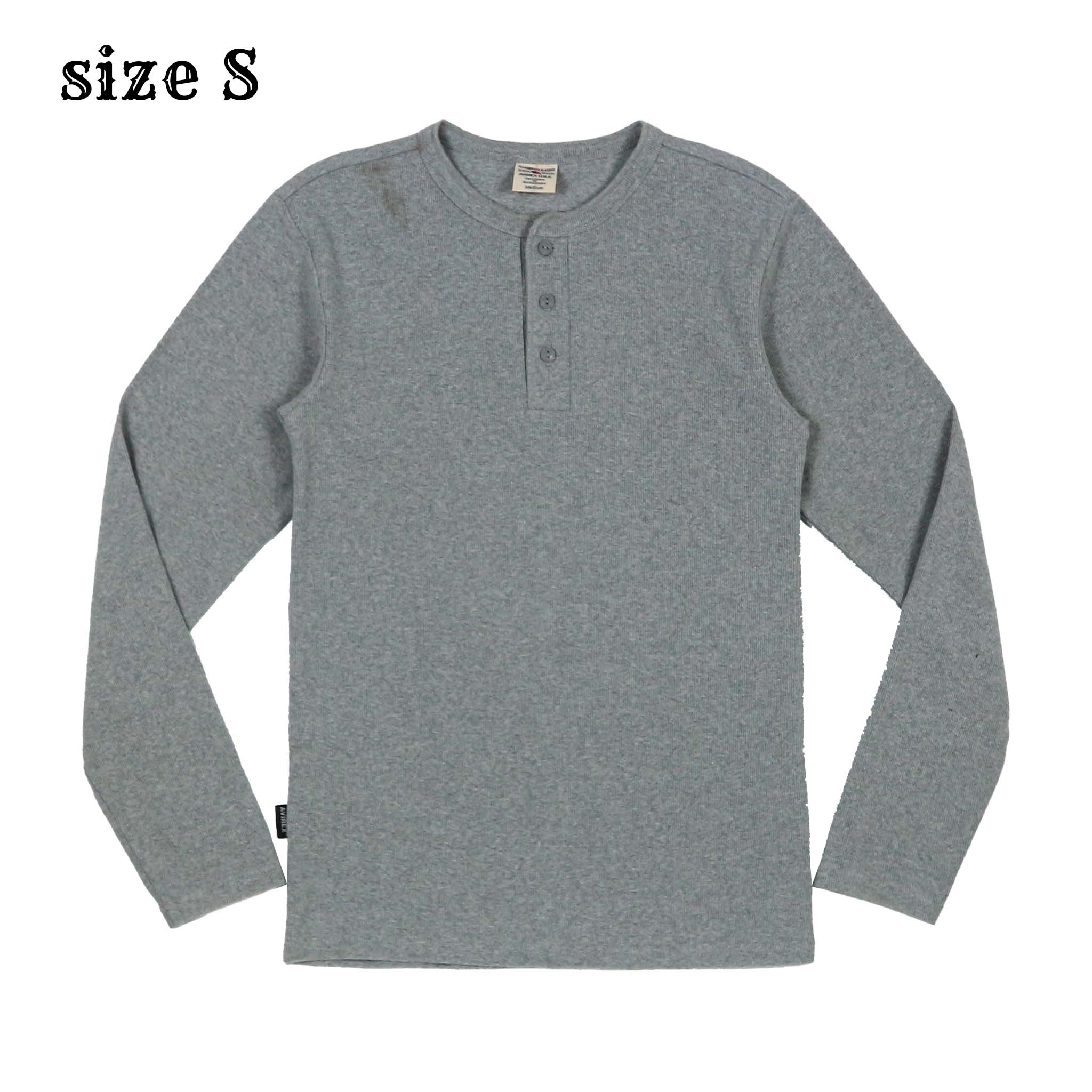 Avirex USA Long-sleeve Henley T-Shirt Size S