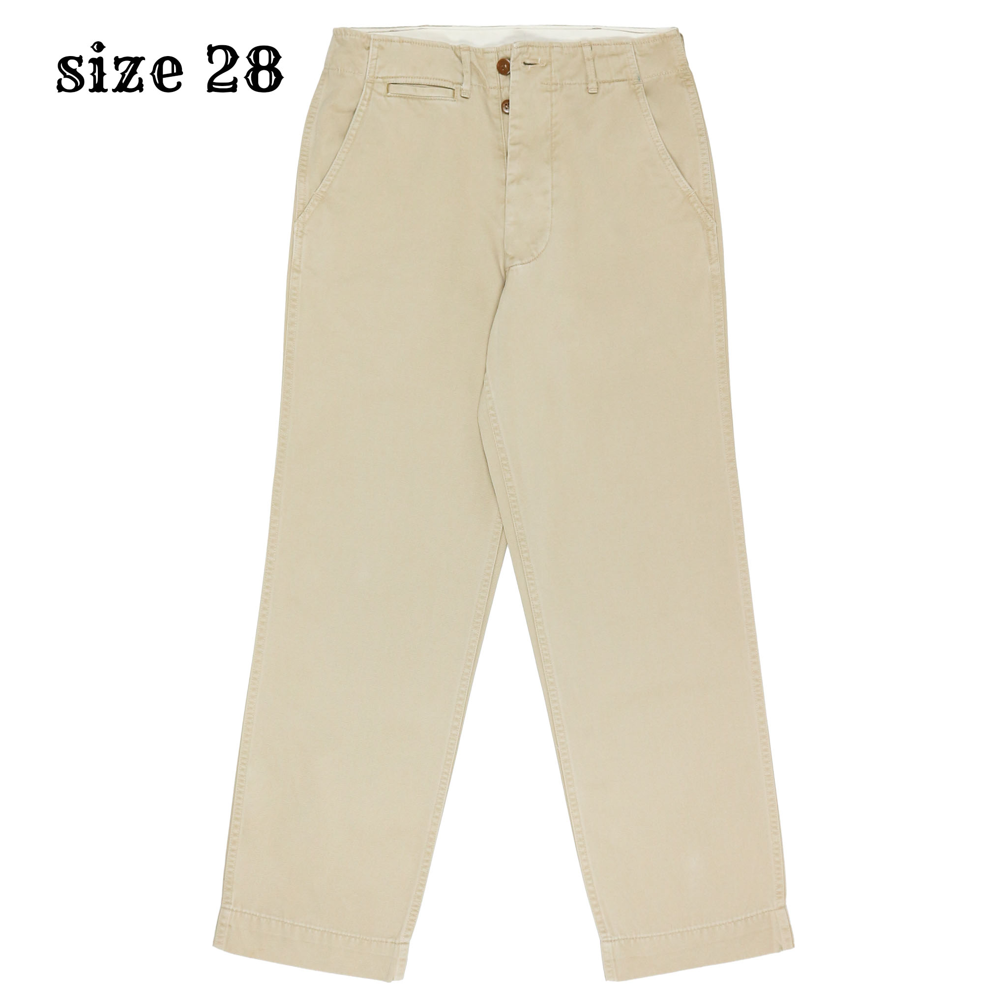 The Real McCoy’s Officer Khaki Trousers Size 28