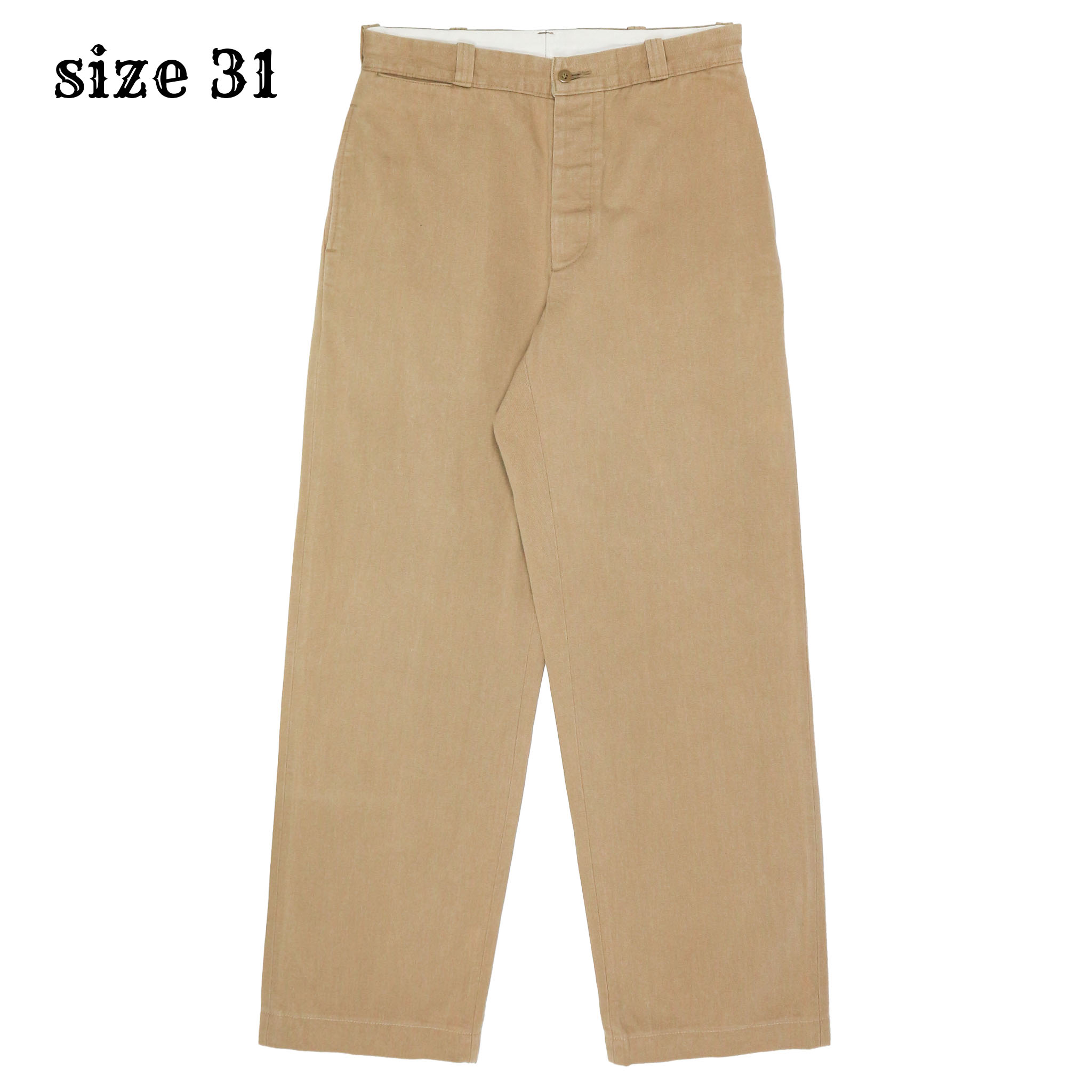 90s Levi's Japan Selvedge Khaki Work Pants Size 31
