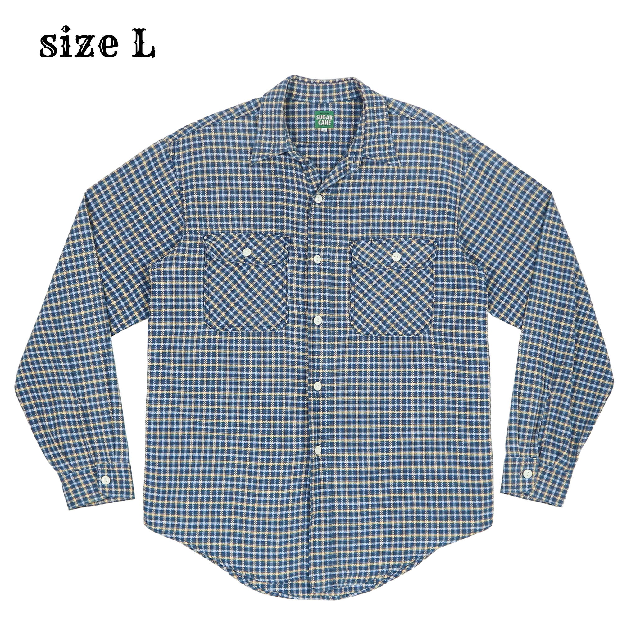 Sugar Cane Made in JP Work Shirt Size L