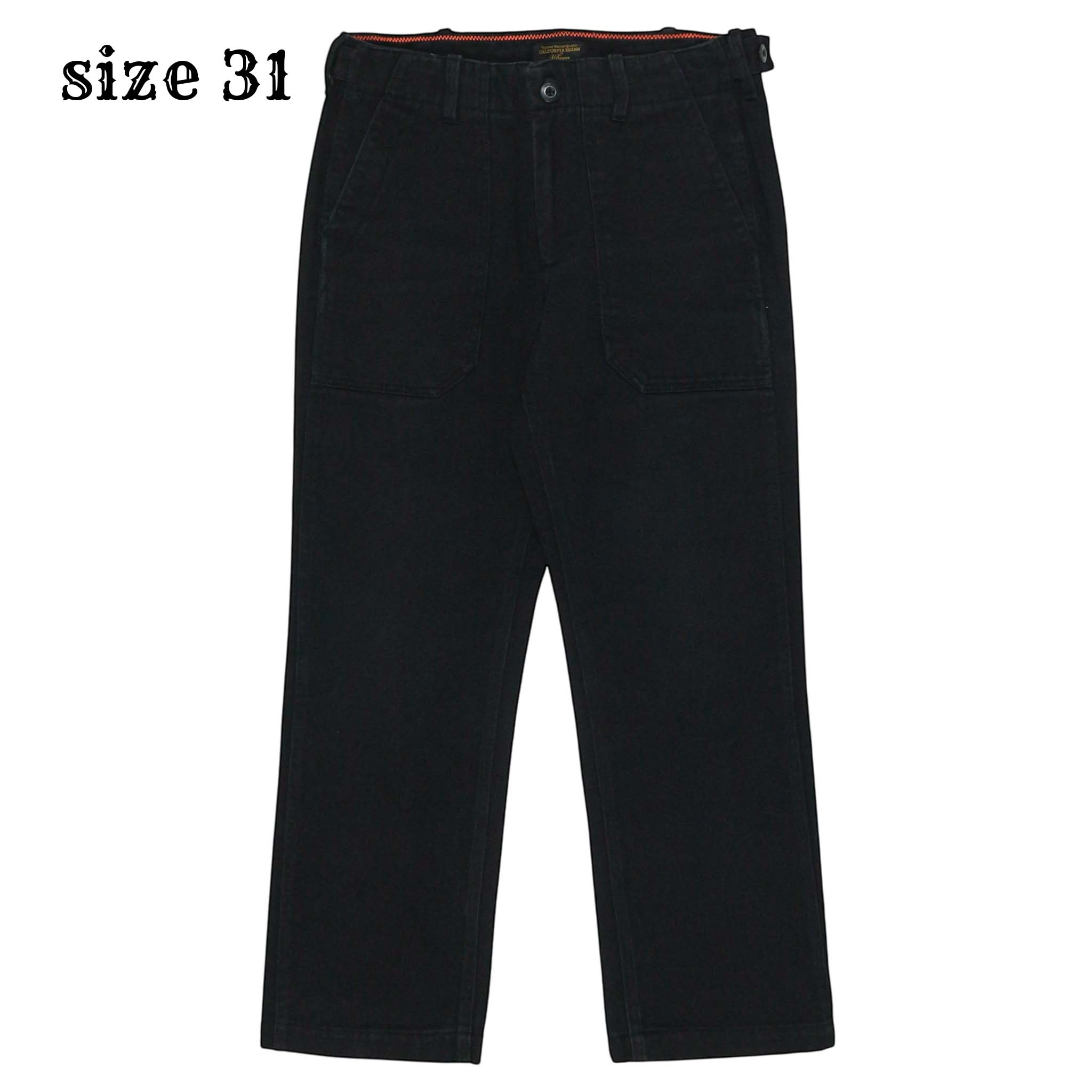 WhoAu Black Denim Baker Pants Size 31