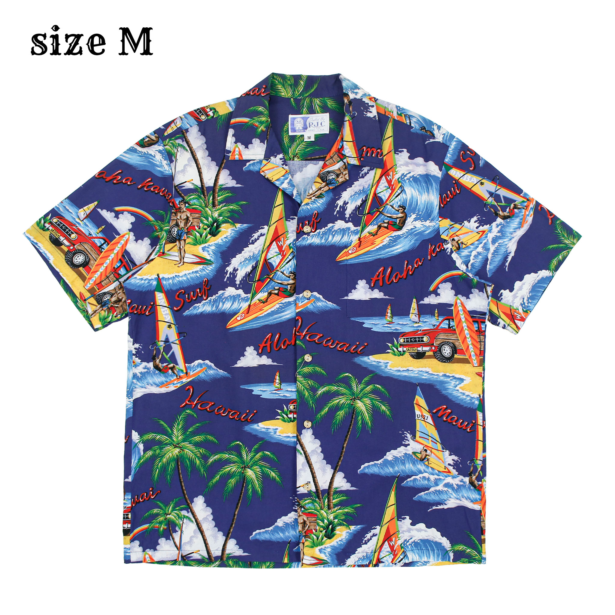 RJC Brand Aloha Style Hawaiian Shirt Size M
