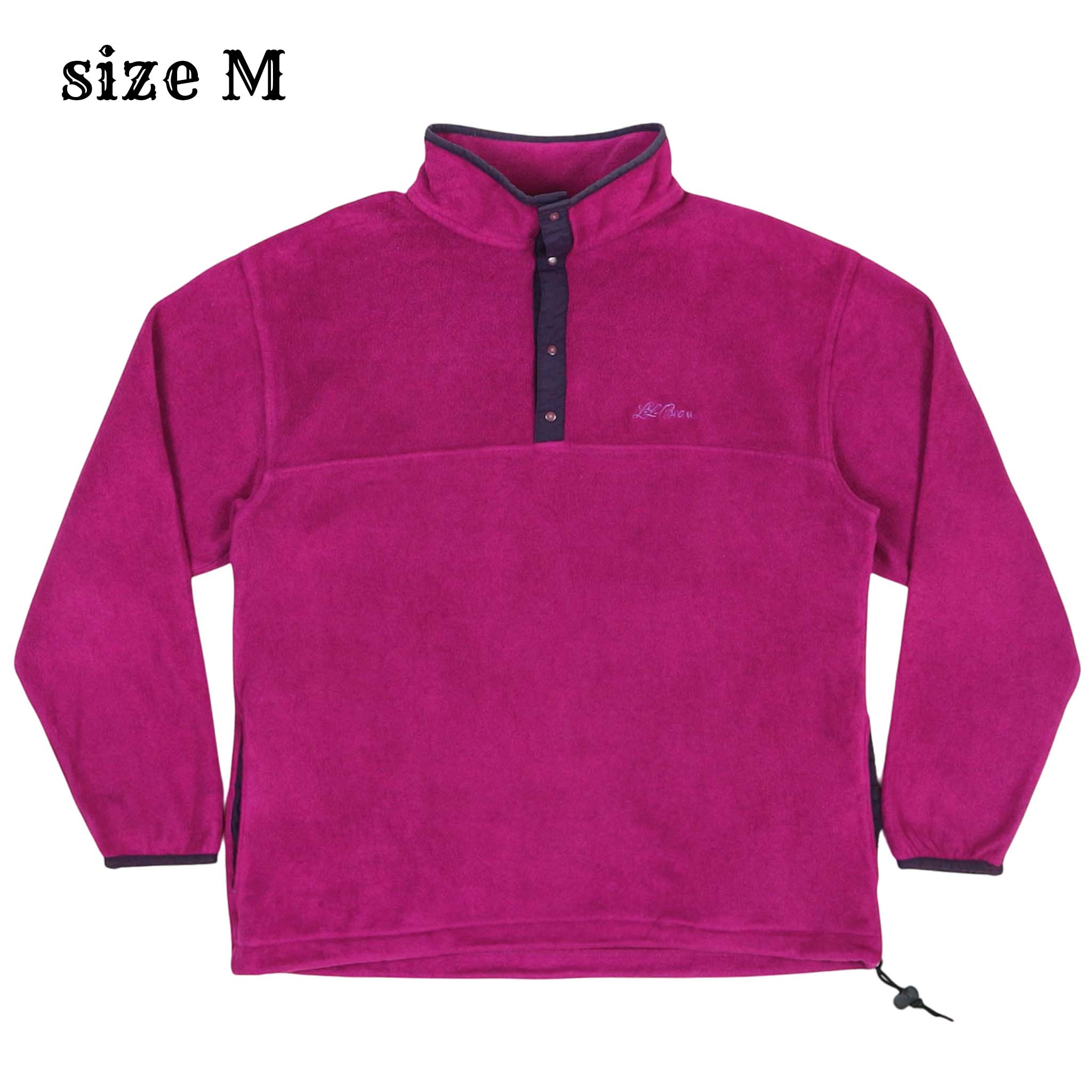 90s L.L.Bean Pull-over Fleece Jacket Size M