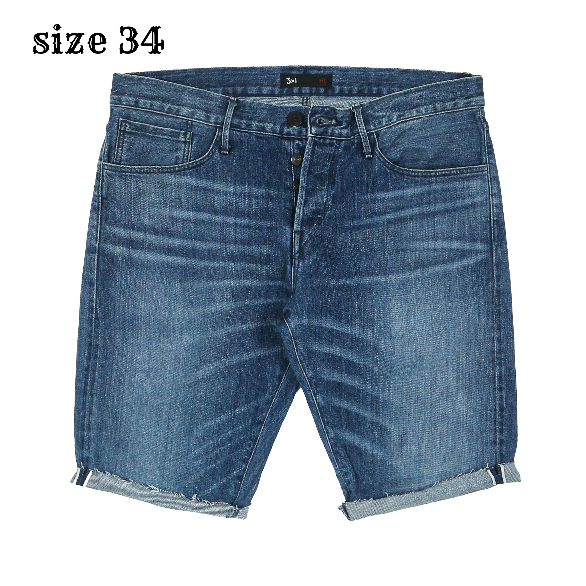 3x1 NYC Selvedge Denim Shorts Size 34