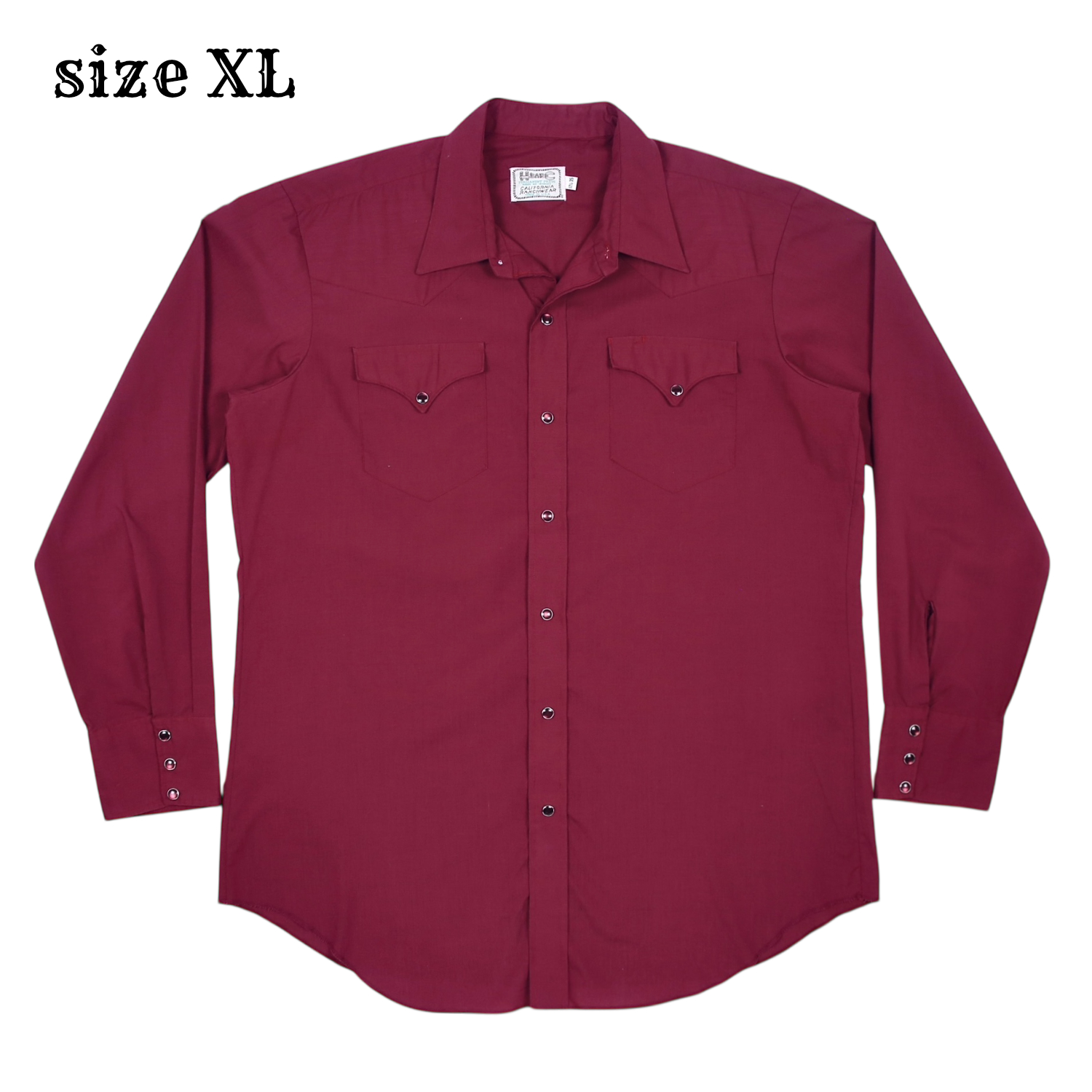 Vintage H Bar C USA Made Western Shirt Size XL