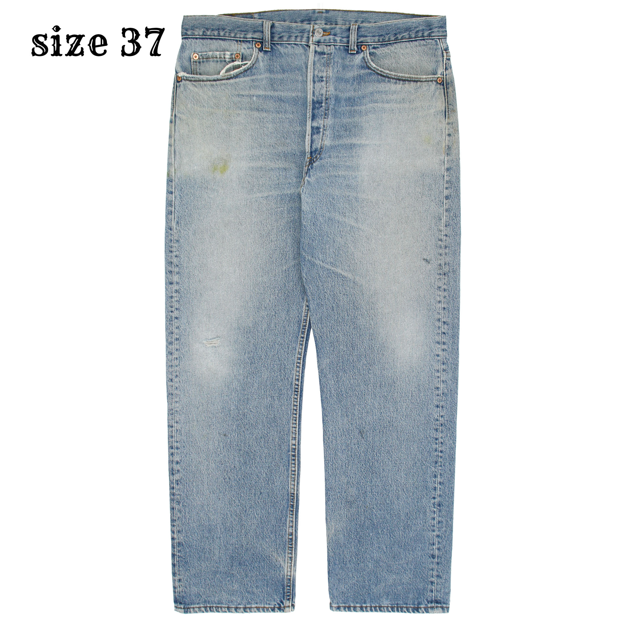 90s Levi's 501 Made in USA Denim Jeans Size 37