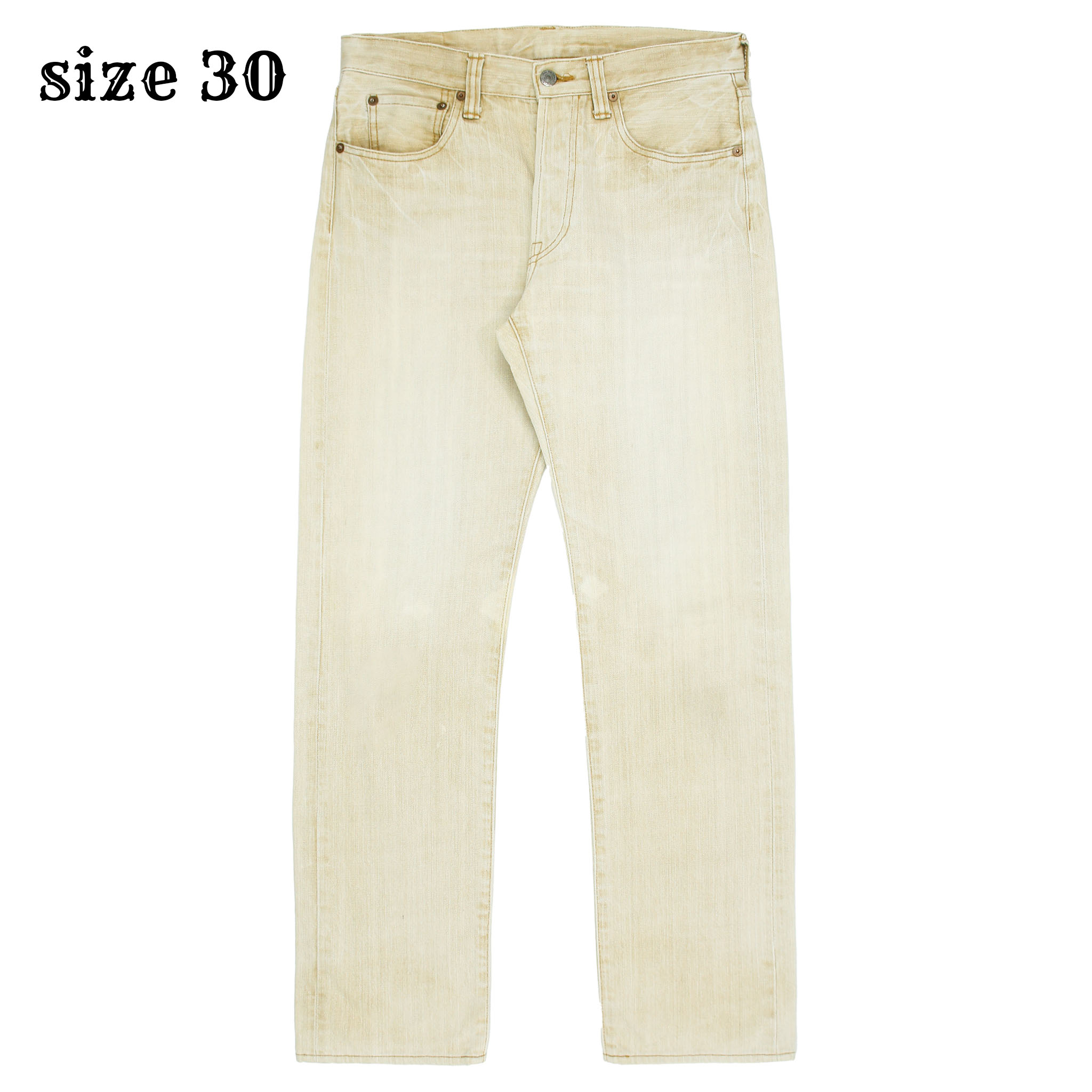 Eternal Made in JP Beige Denim Jeans Size 30