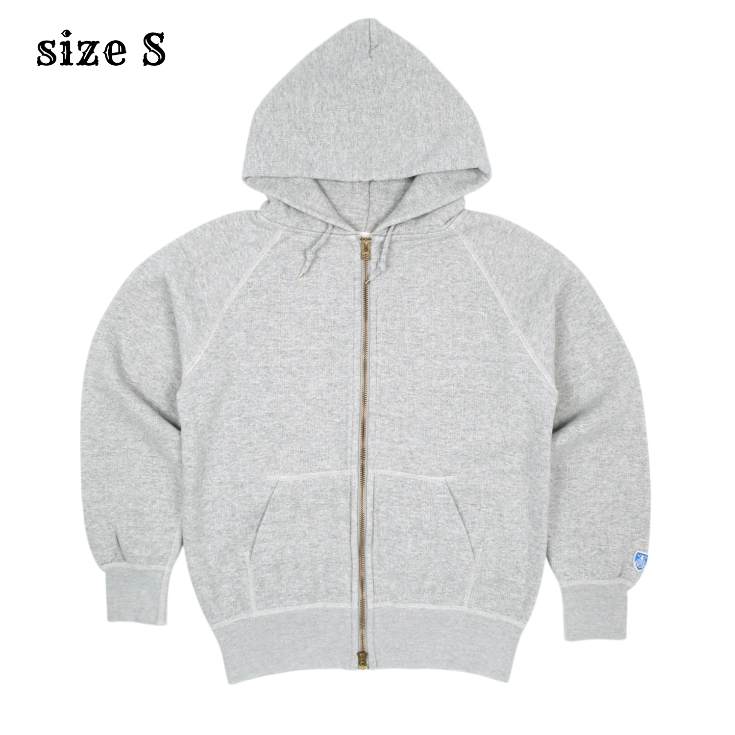 Orcival Japan Made French Terry Zip Hoodie Size S