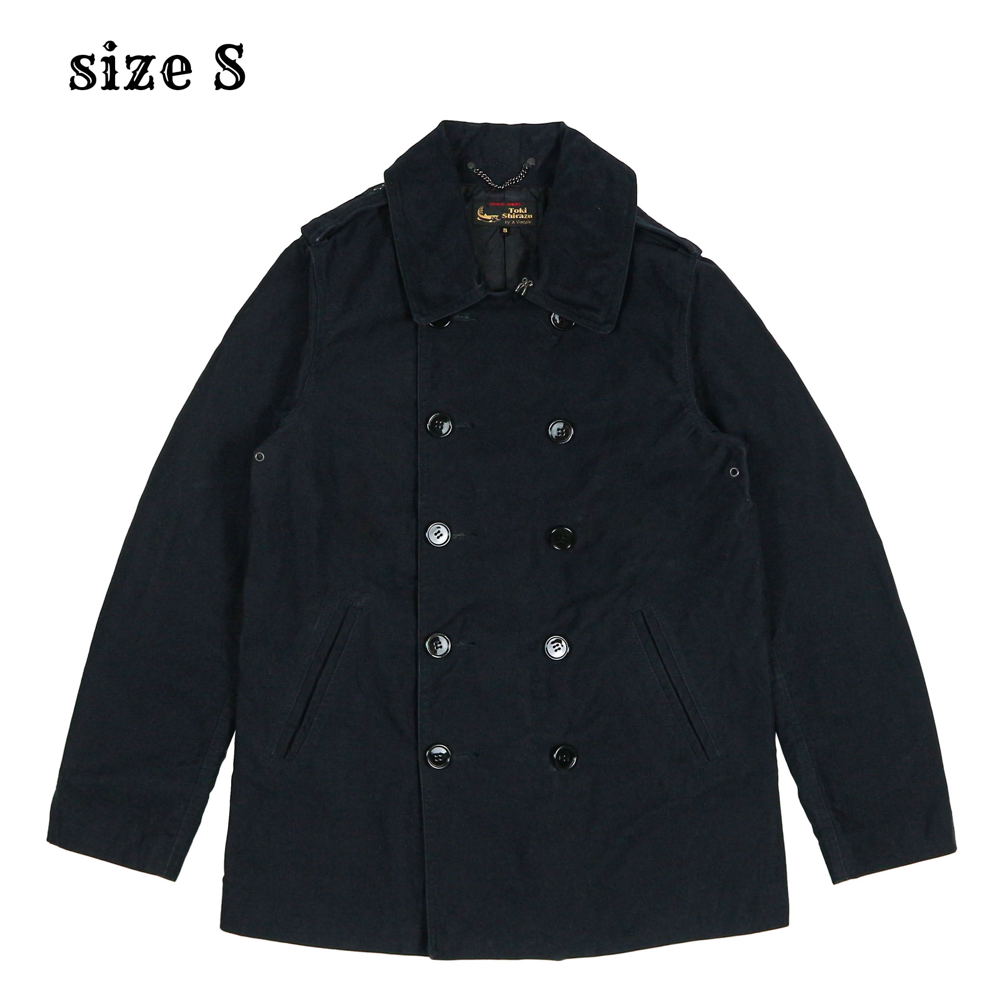 Toki Shirazu A Vontade Black Peacoat Size S