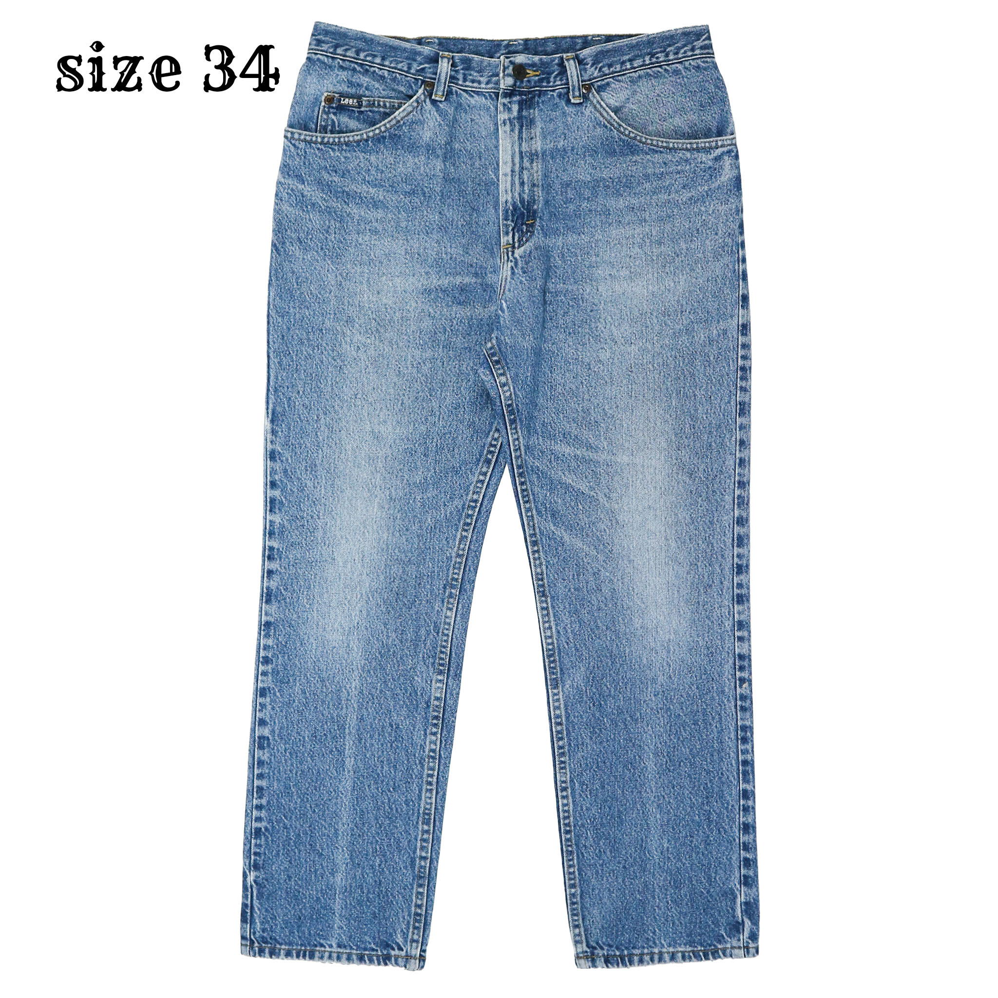 00s Lee Faded Blue Denim Jeans Size 34