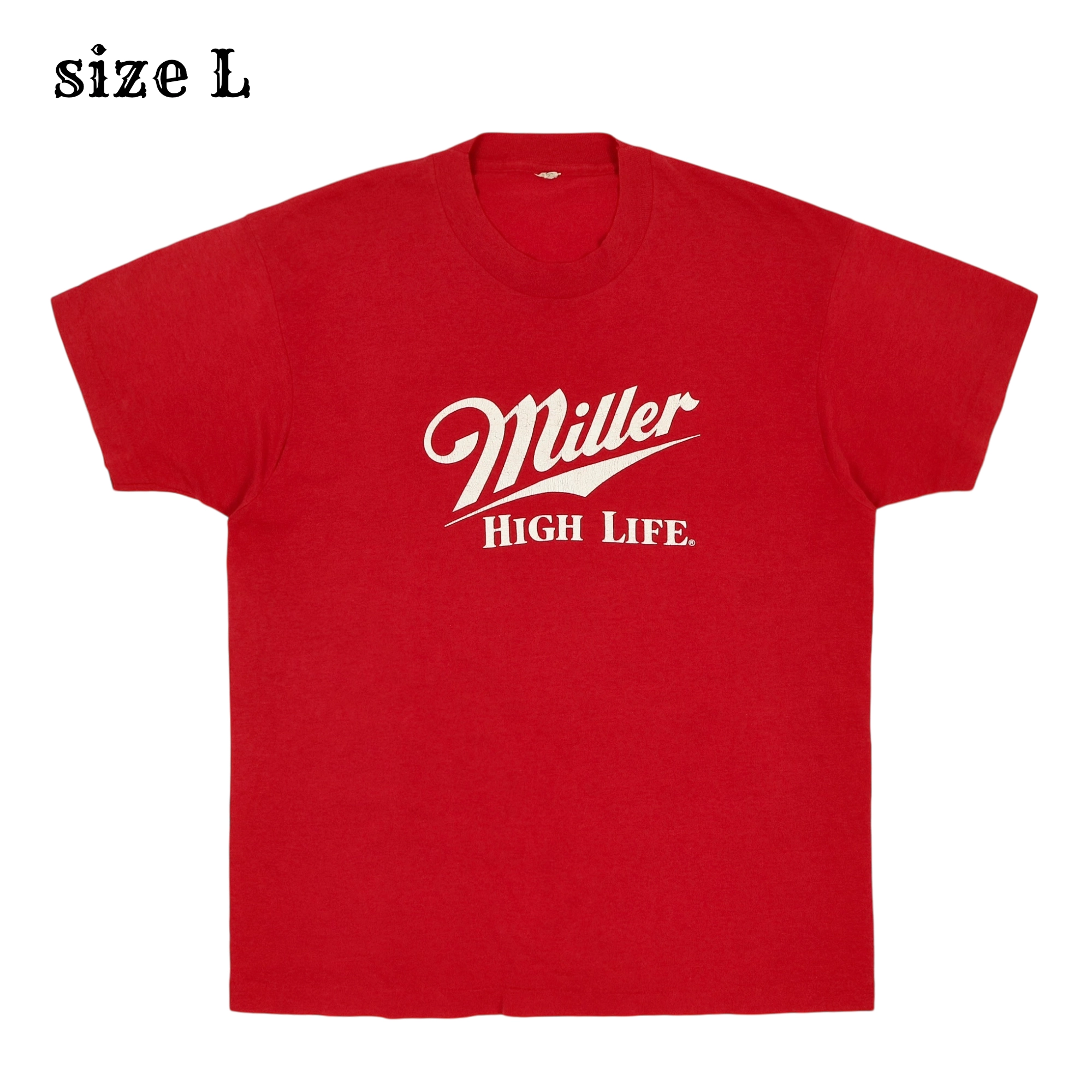 80s Miller Screen Stars 50/50 Tee Shirt Size L