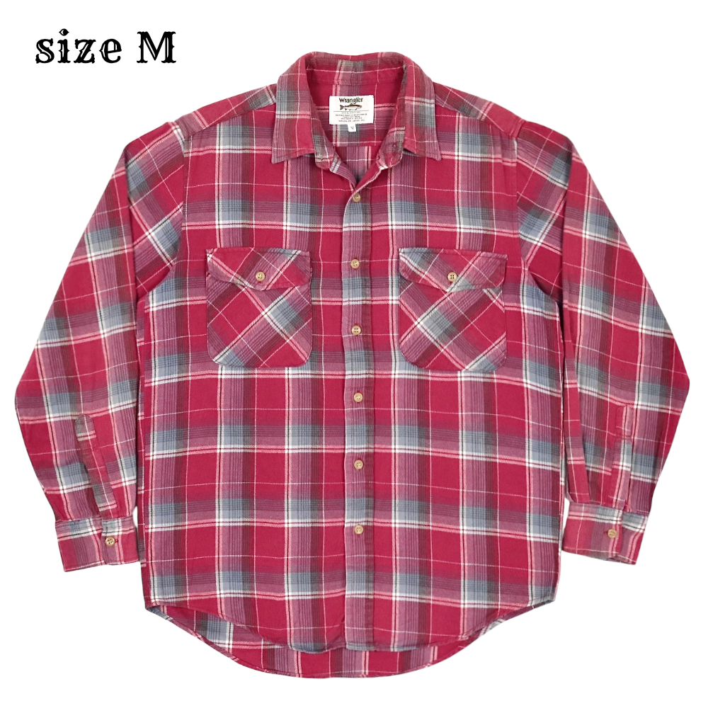 Wrangler Japan Line Flannel Work Shirt Size M