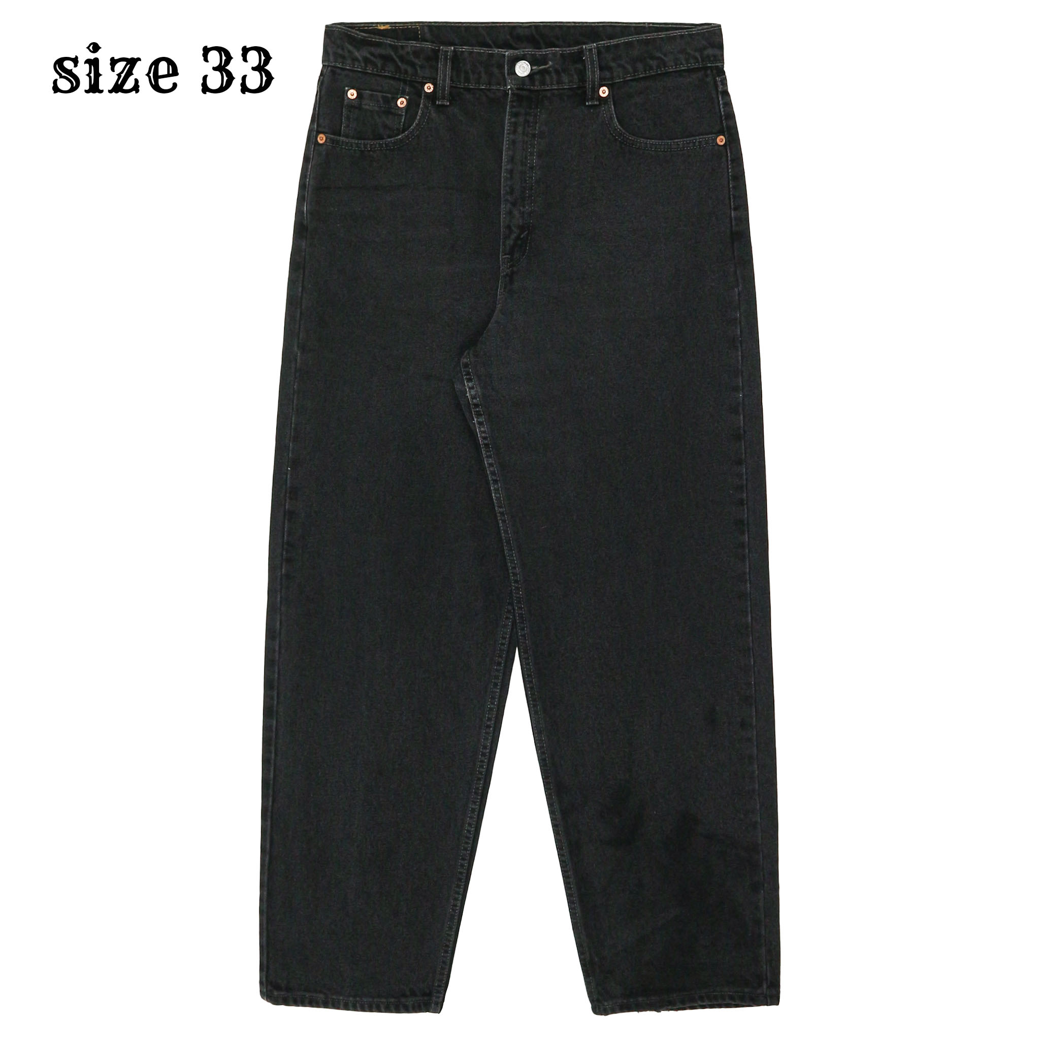 90s Levi's 560 Canada Black Denim Jeans Size 33