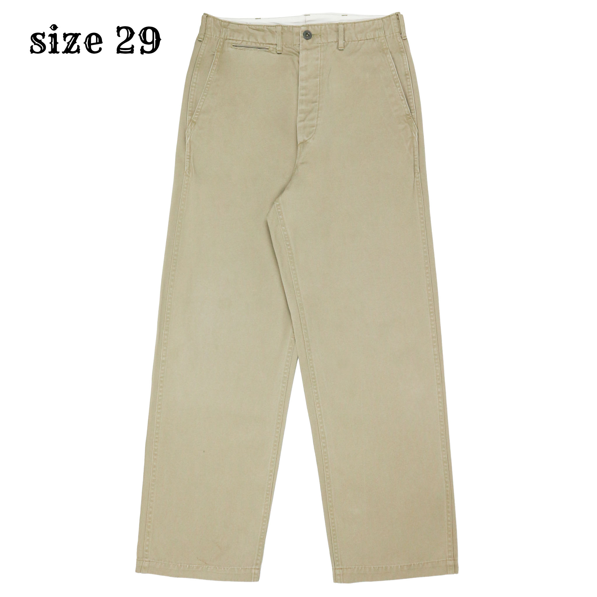 Buzz Rickson’s Type Military Khaki Trousers Size 29