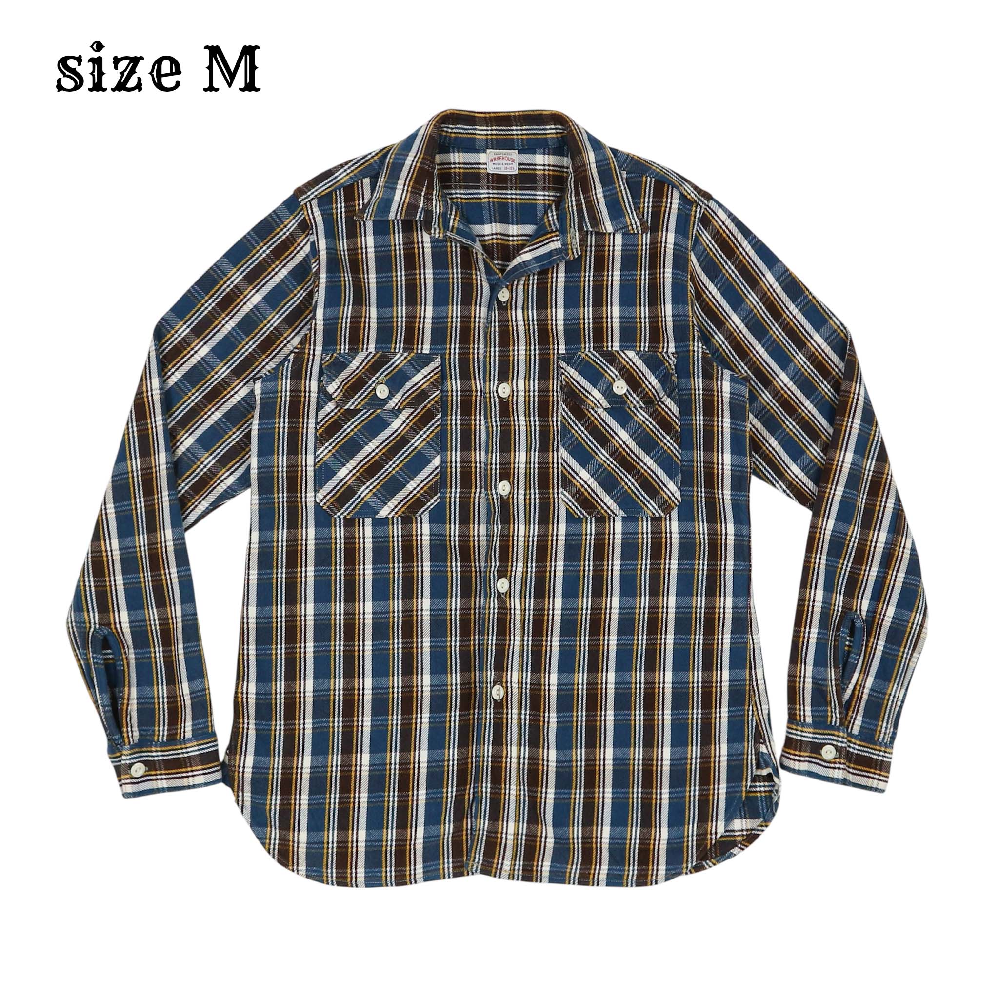 Warehouse Japan Made Heavy Flannel Shirt Size M