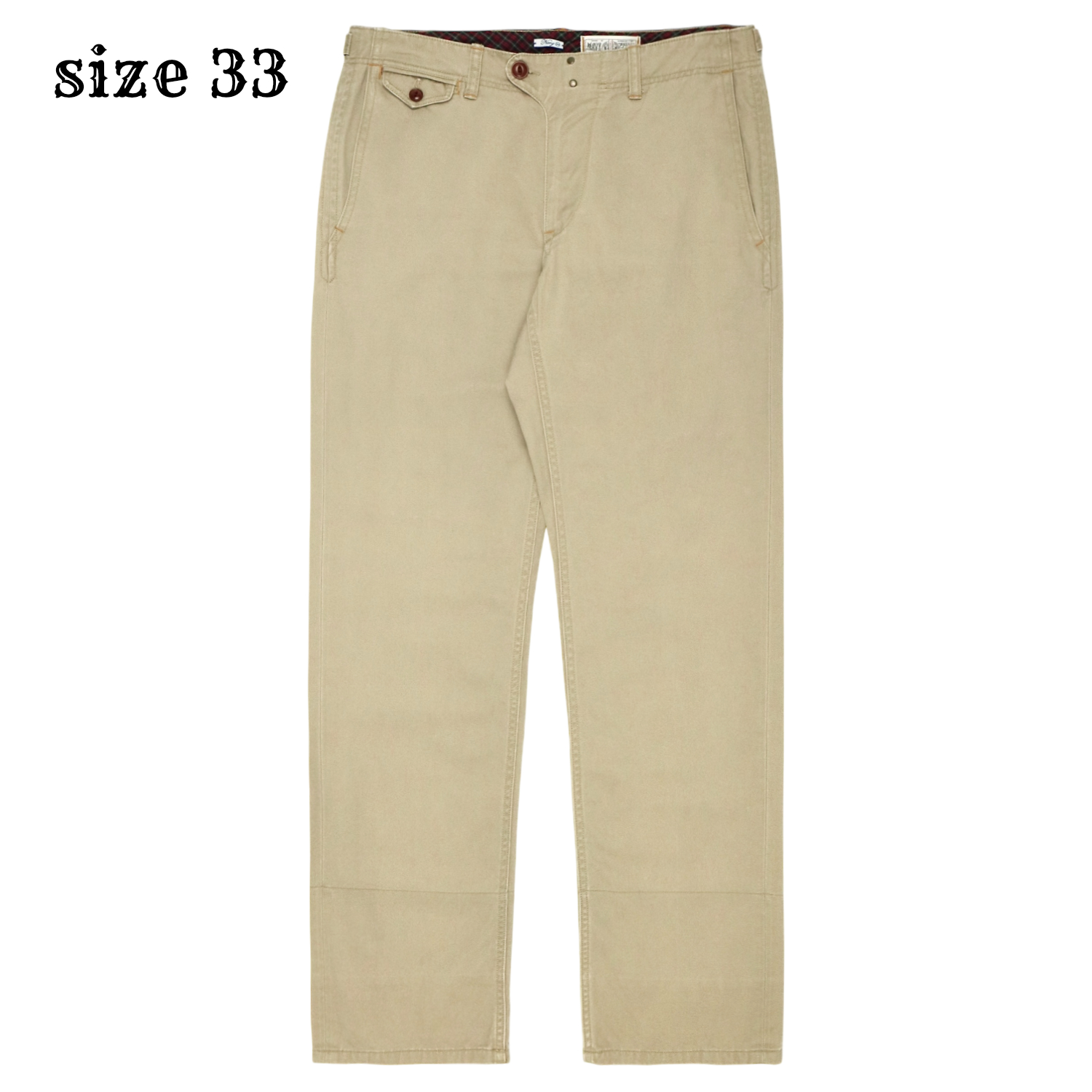 Navy Brand Japan Made Khaki Pants Size 33